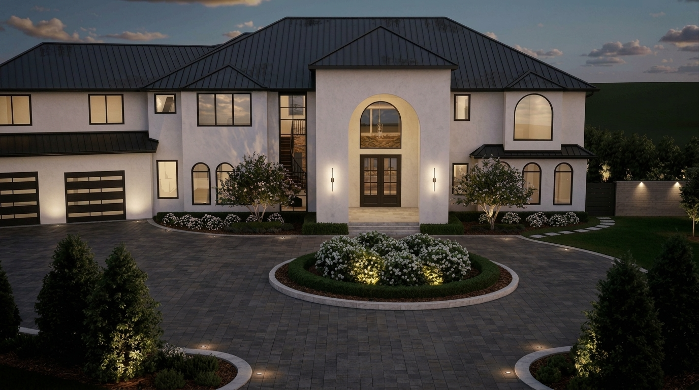 Front yard entry design