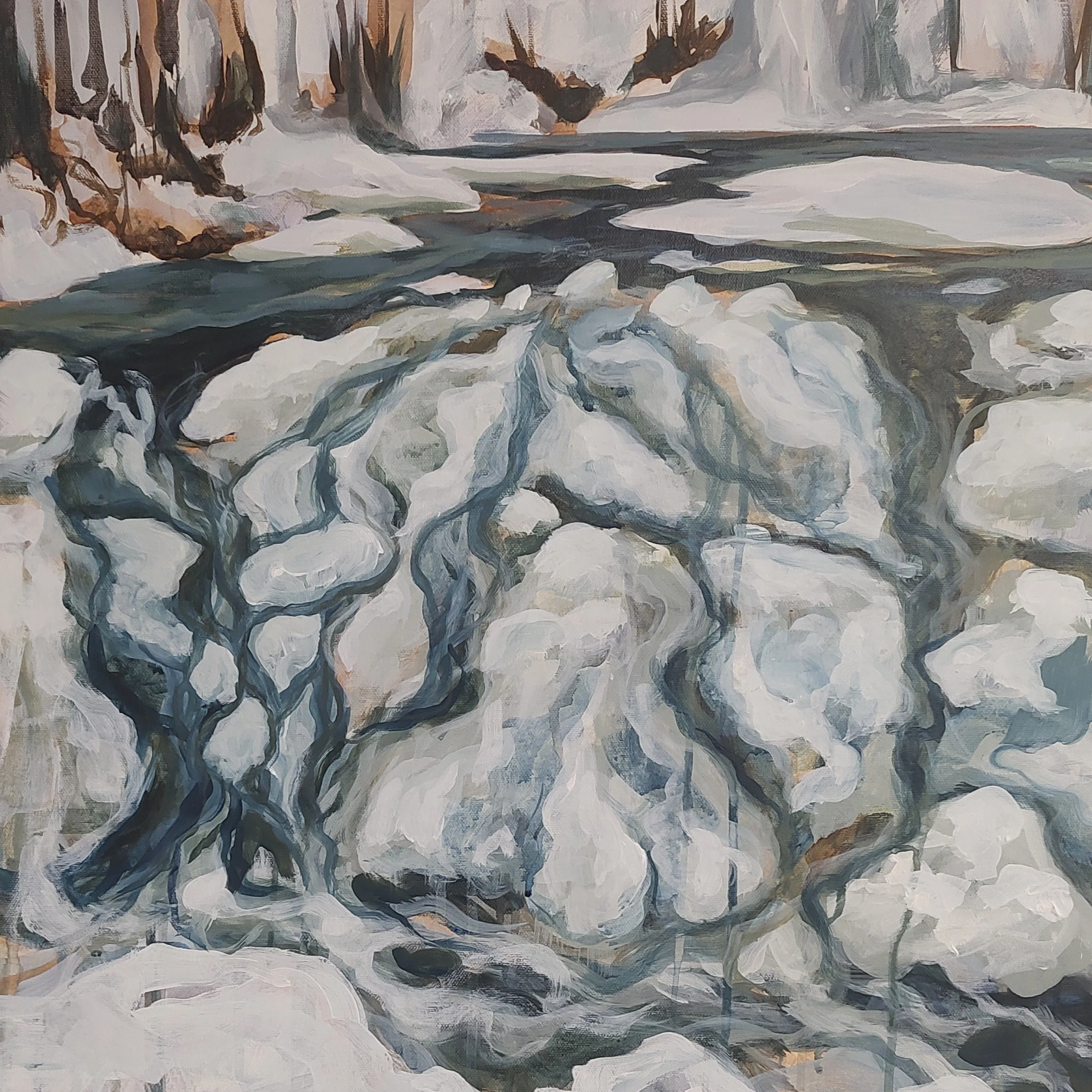 Frozen Falls   18 x 18"
$250