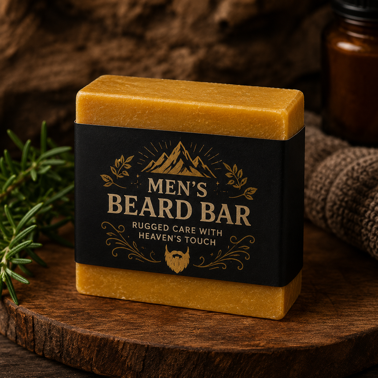 ✨ Men’s Beard Bar – Rugged Care with Heaven’s Touch ✨