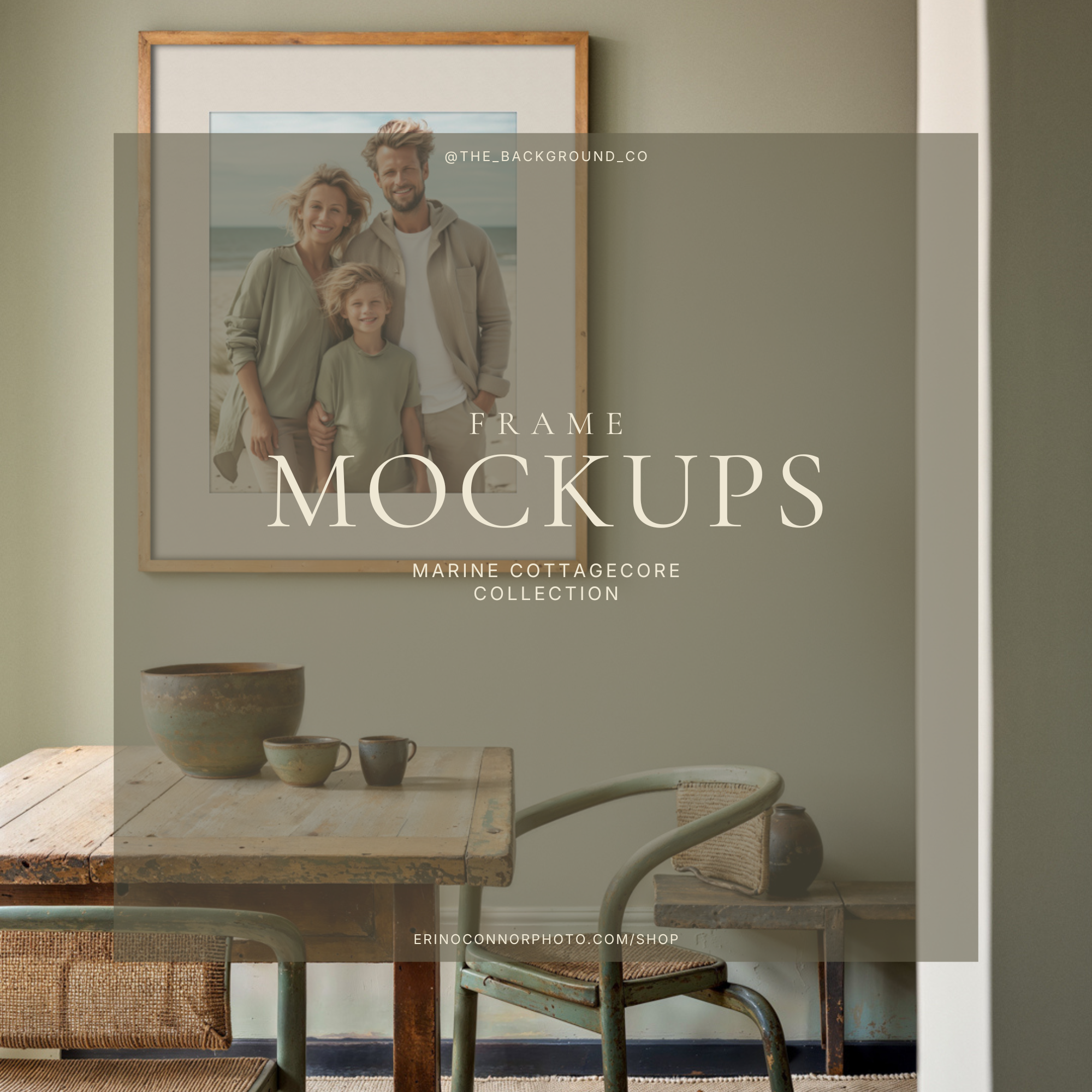 Rustic Vintage Cottage Core - Room & Frame Mockups