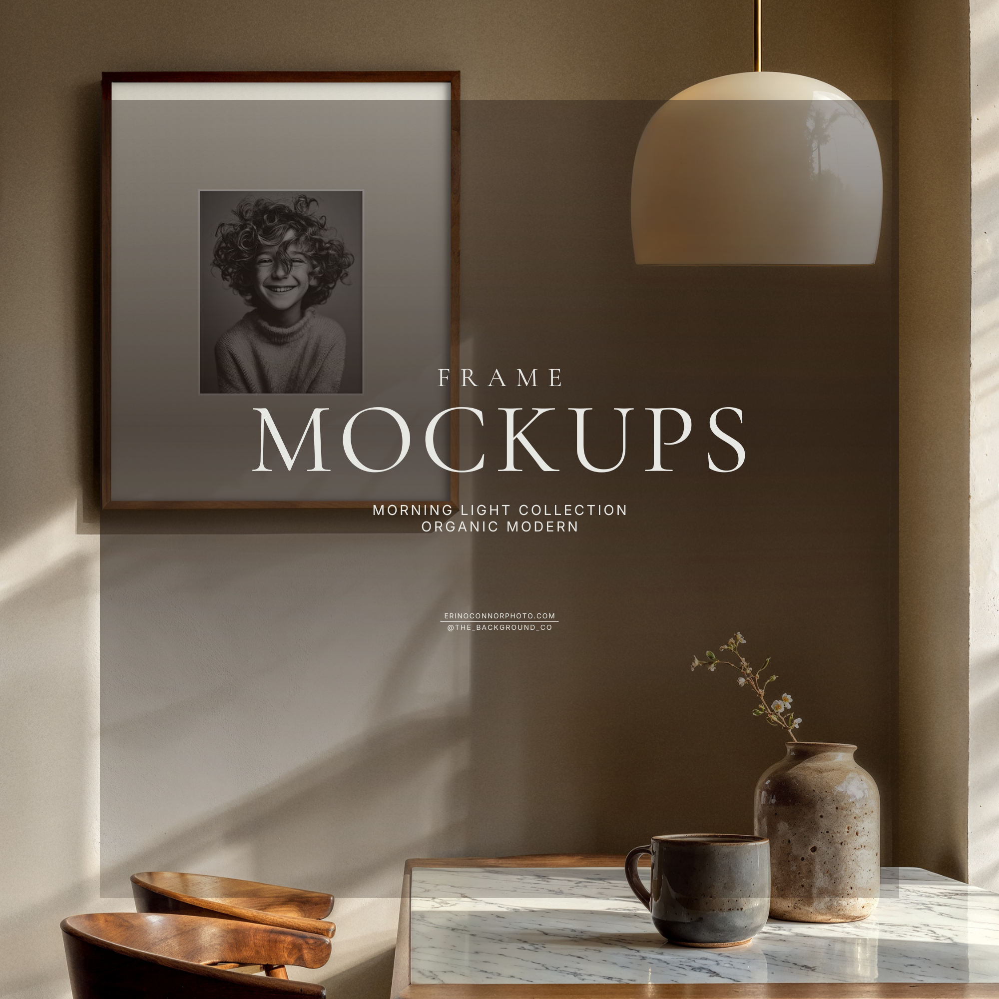 Organic Modern: Morning Light ~ Room & Frame Mockups