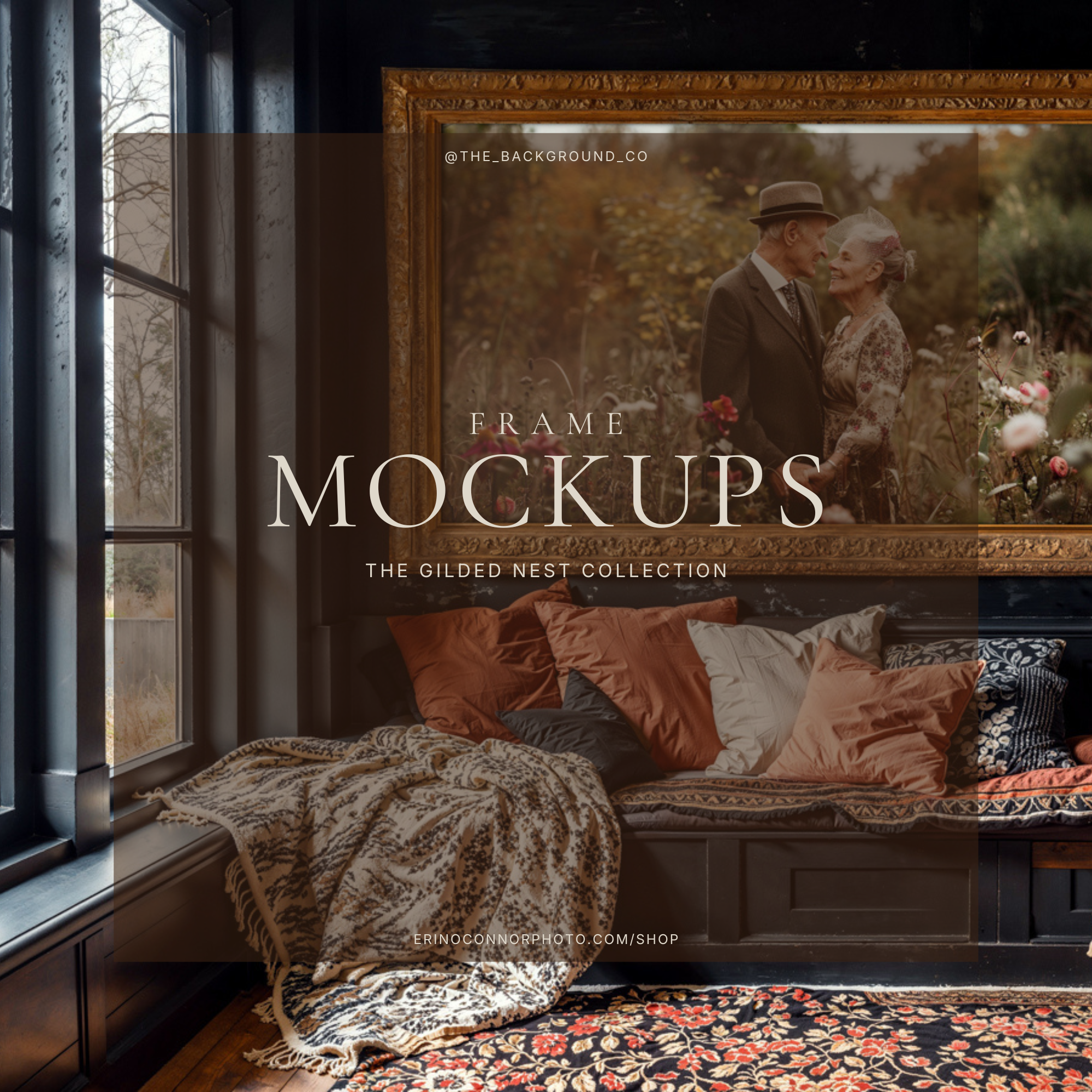 Boho Cottagecore: The Gilded Nest Frame Mockups