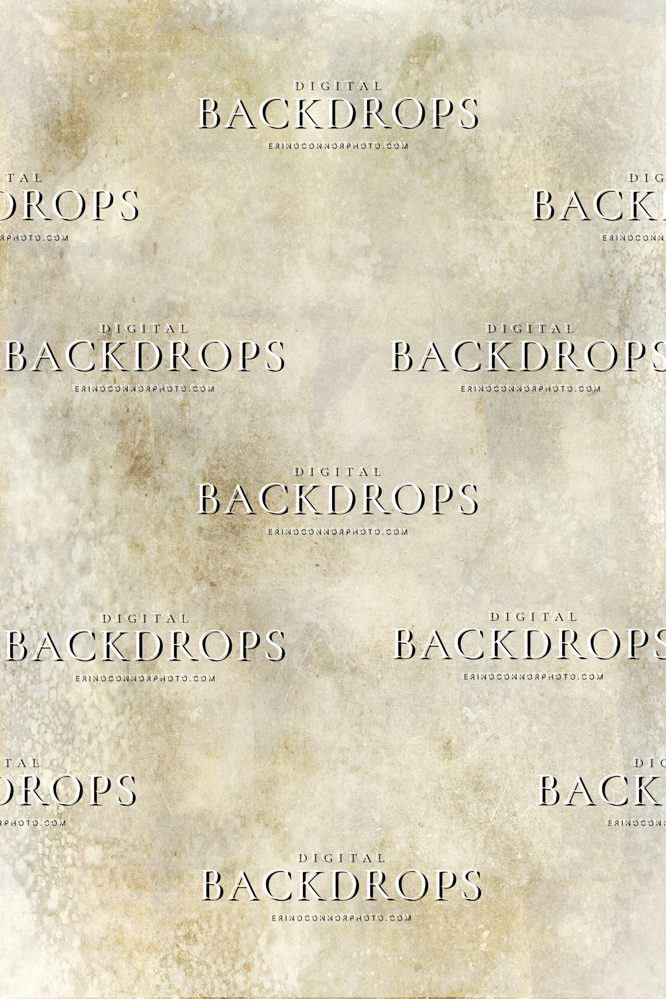 Ivory neutral textured canvas portrait background with aged painterly marks, soft cream tones, and classic studio backdrop styling.