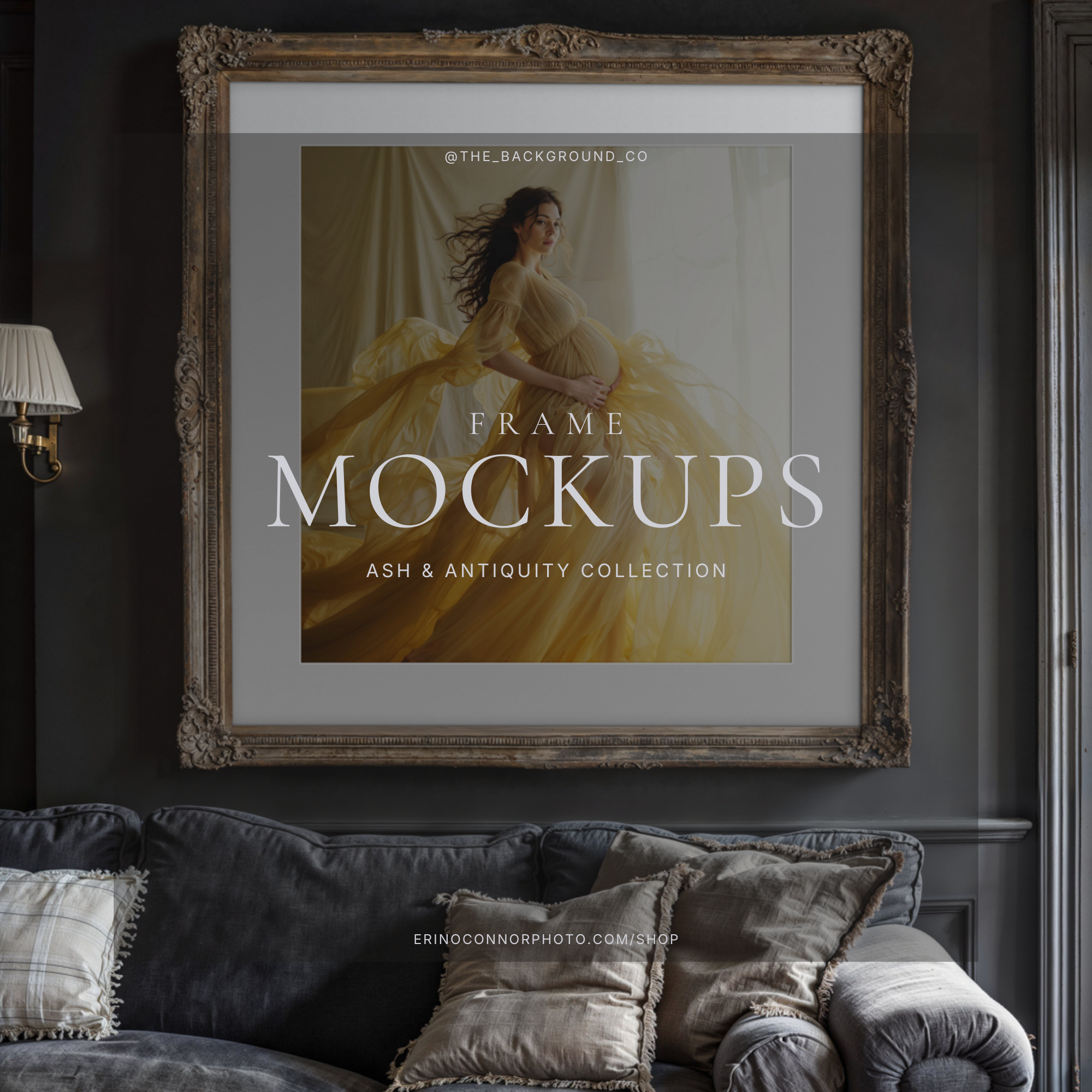 Moody Vintage: Ash & Antiquity Frame Mockups