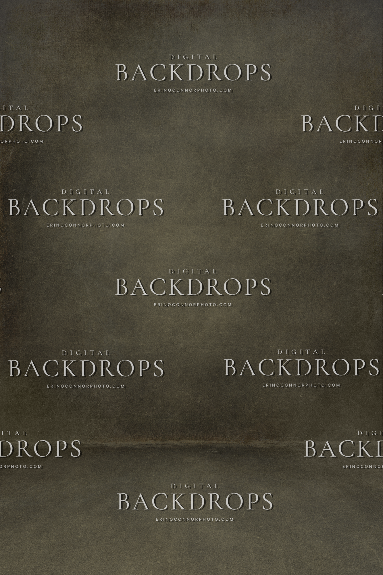 Truffle Dust studio drop with a soft floor line for grounding feet, dark painterly canvas background for full-length portraits, maternity, and fantasy fine art composites.