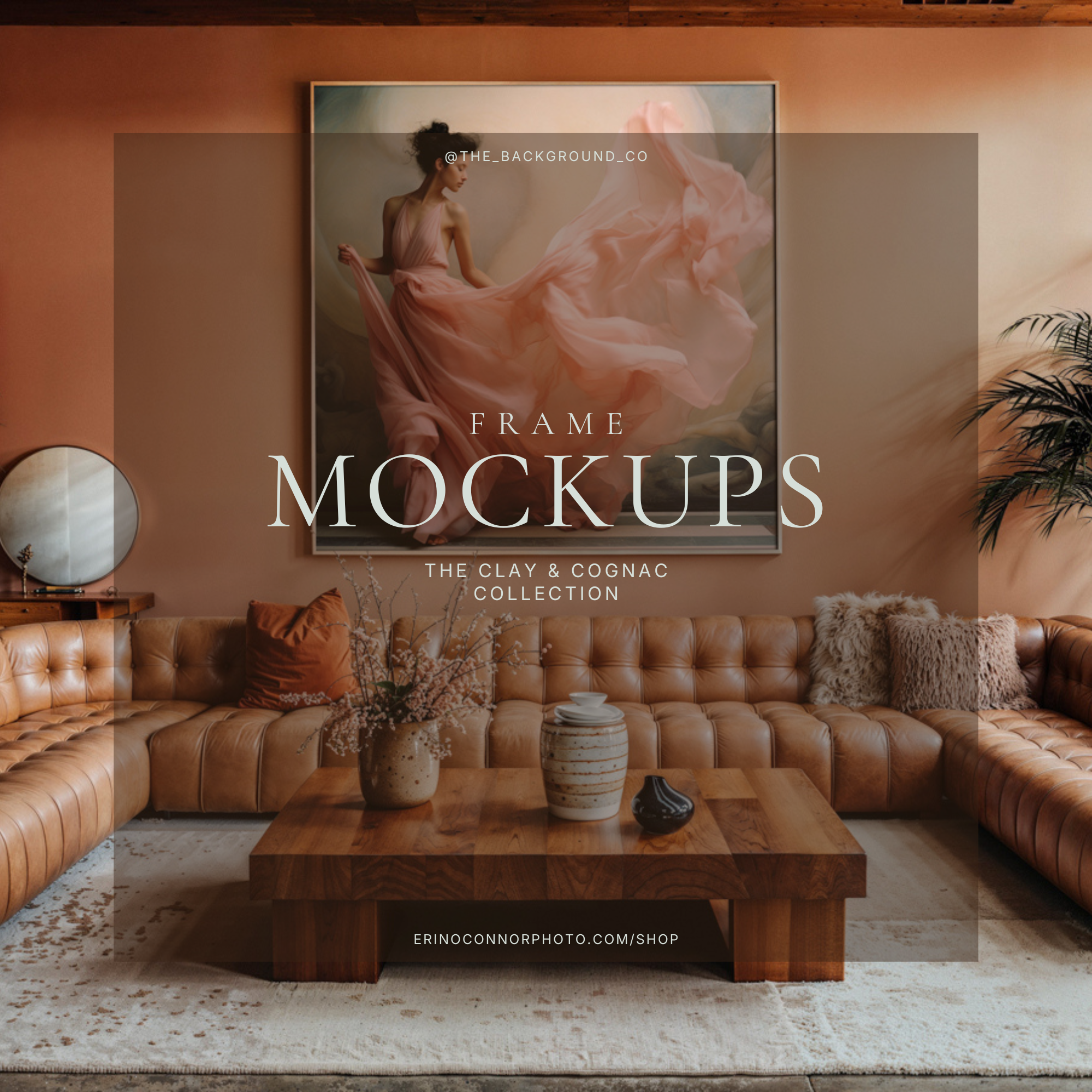 California Casual: Clay & Cognac - Room & Frame Mockups