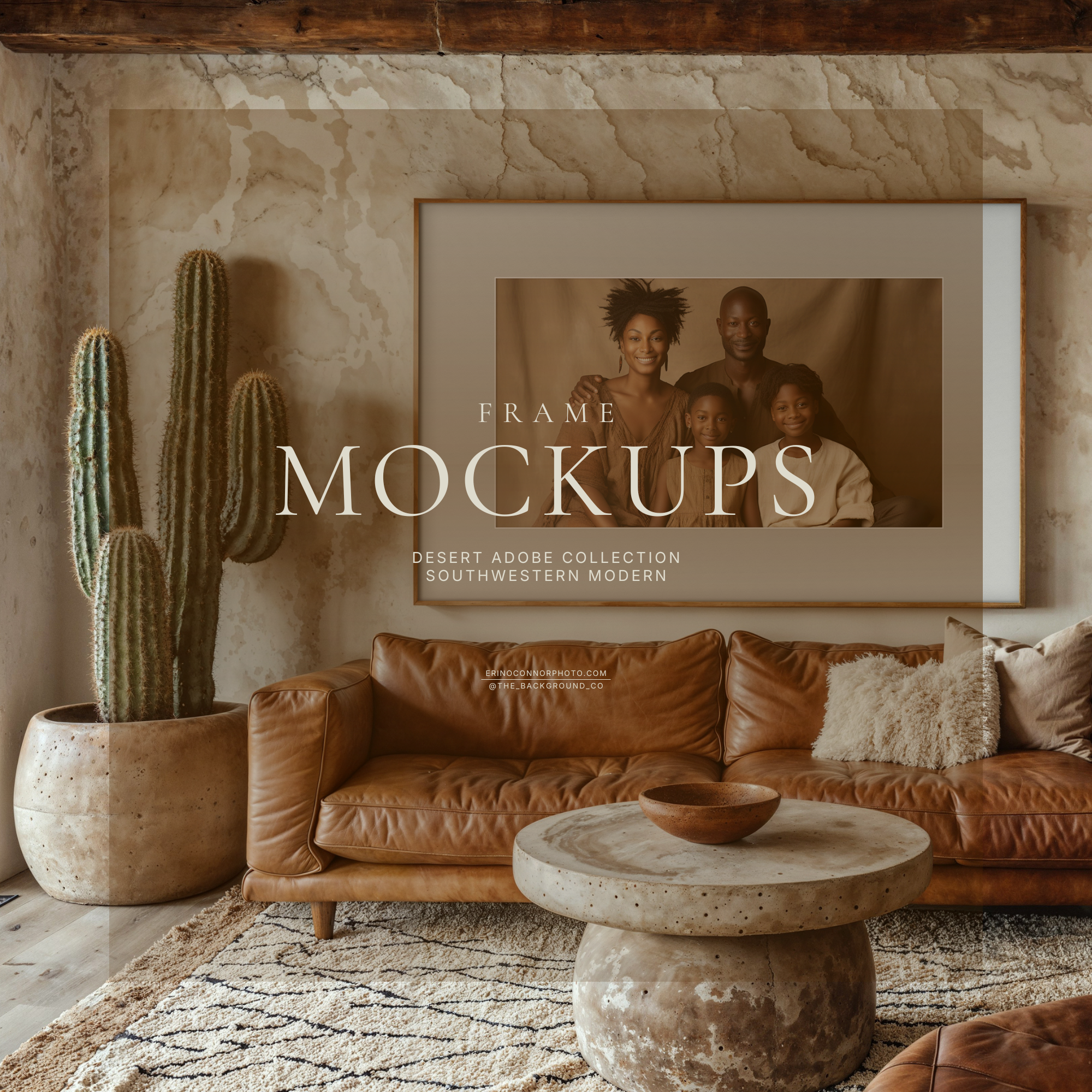 Southwestern Modern: Desert Adobe  ~ Room & Frame Mockups