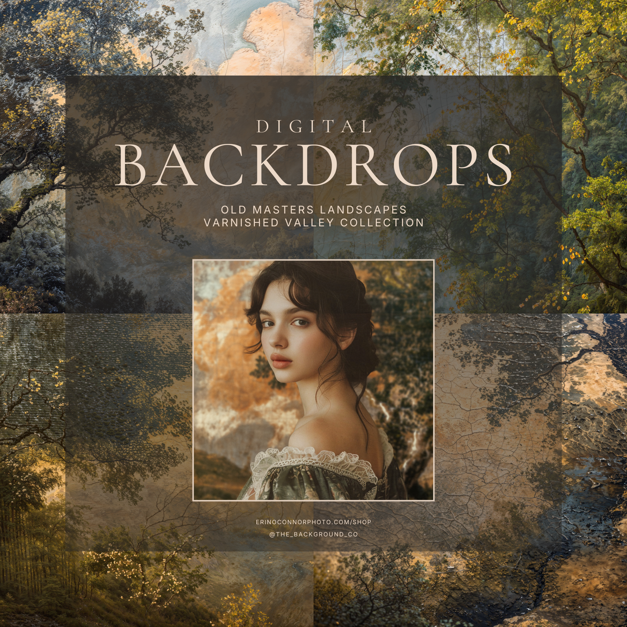 Old Masters Landscapes: Varnished Valleys ~ Digital Backgrounds