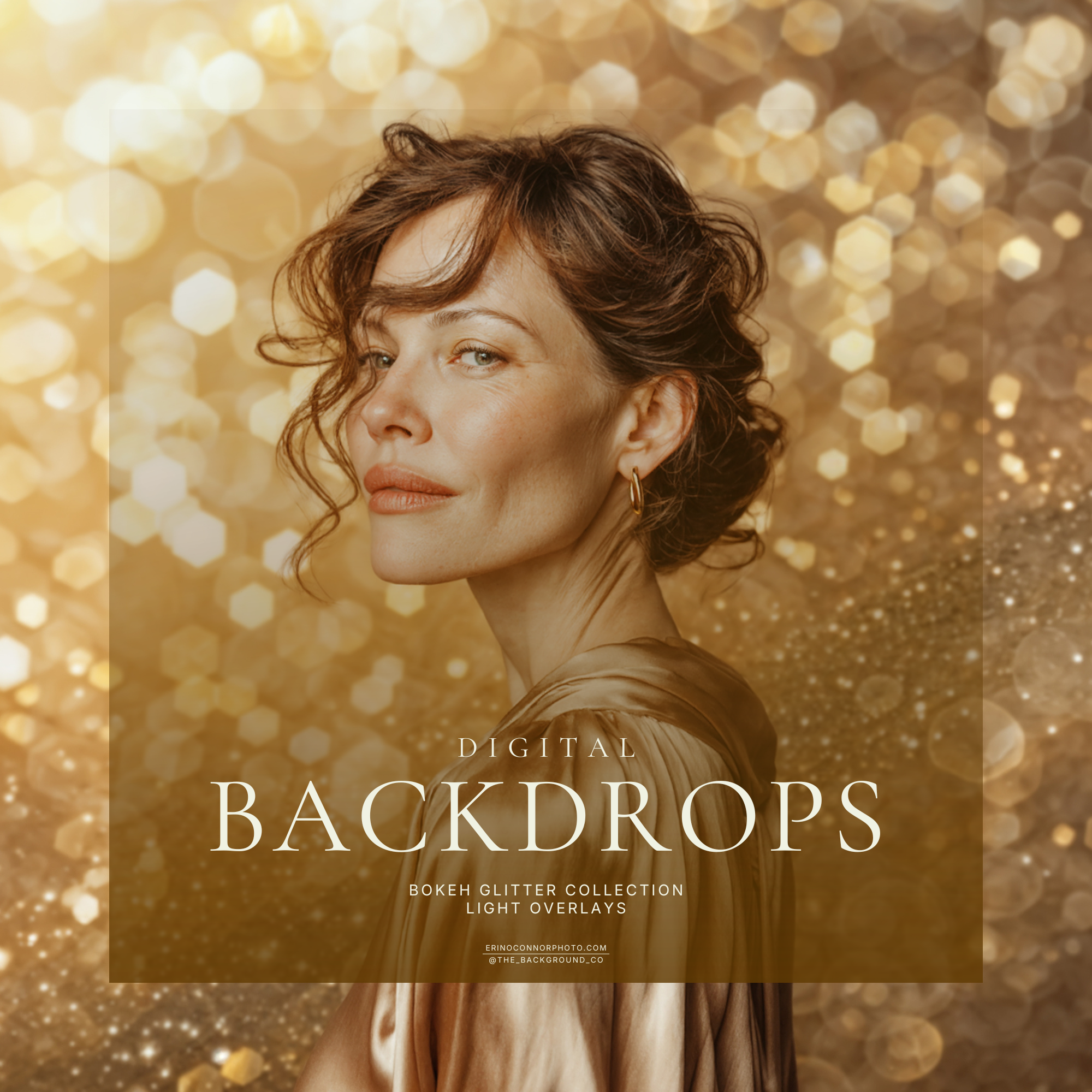Light Overlays: Bokeh Glitter | Sparkle Digital Backgrounds Collection