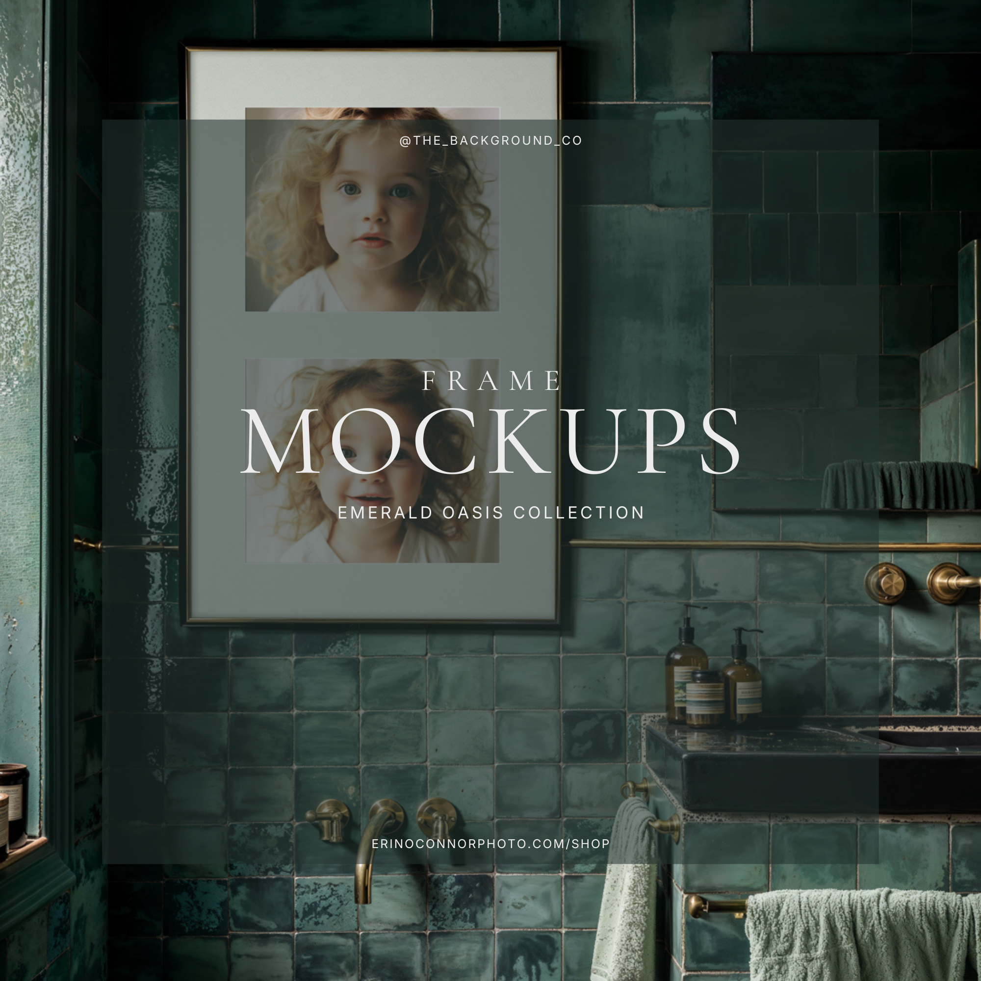 Emerald Oasis - Room & Frame Mockups