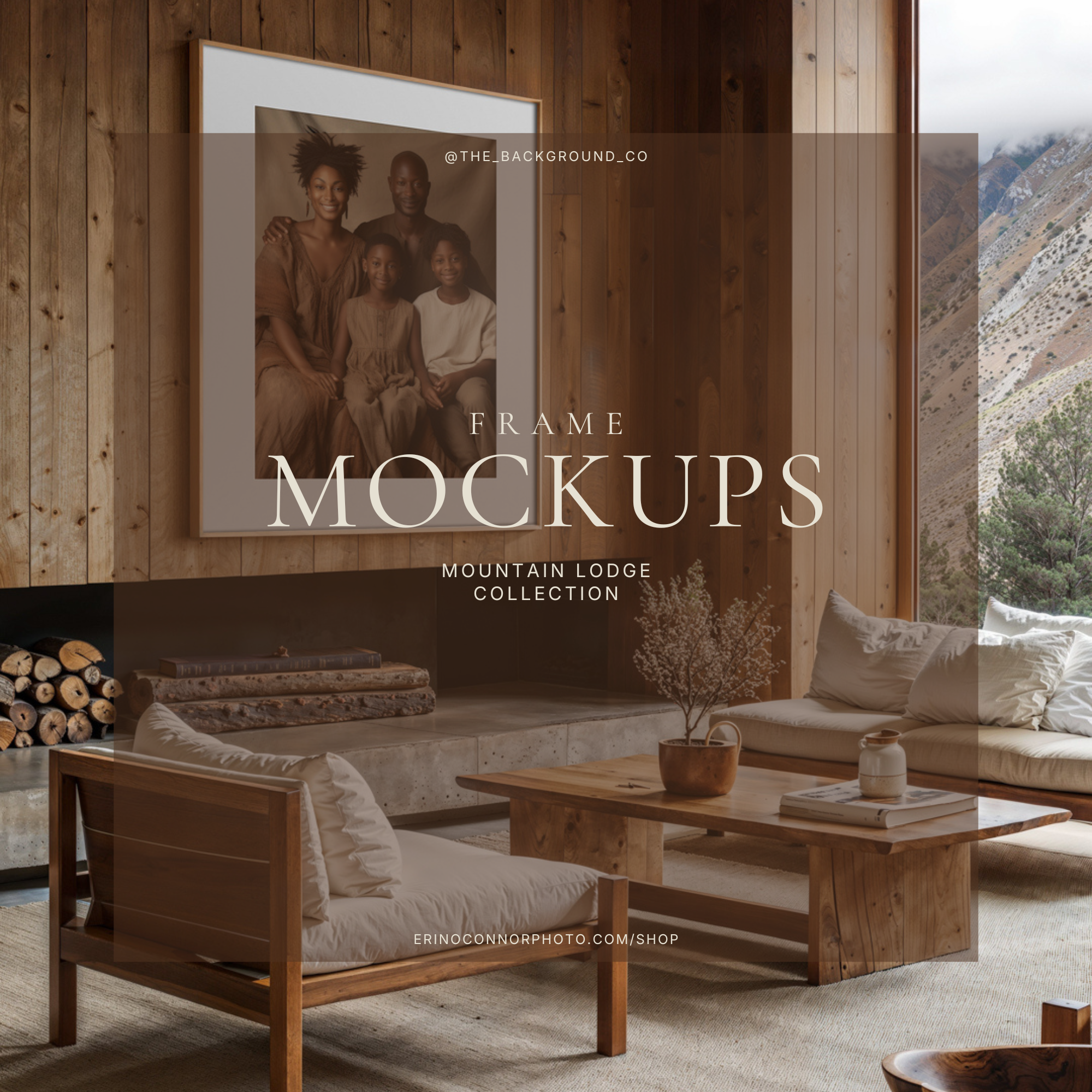 Mountain Lodge - Room & Frame Mockups