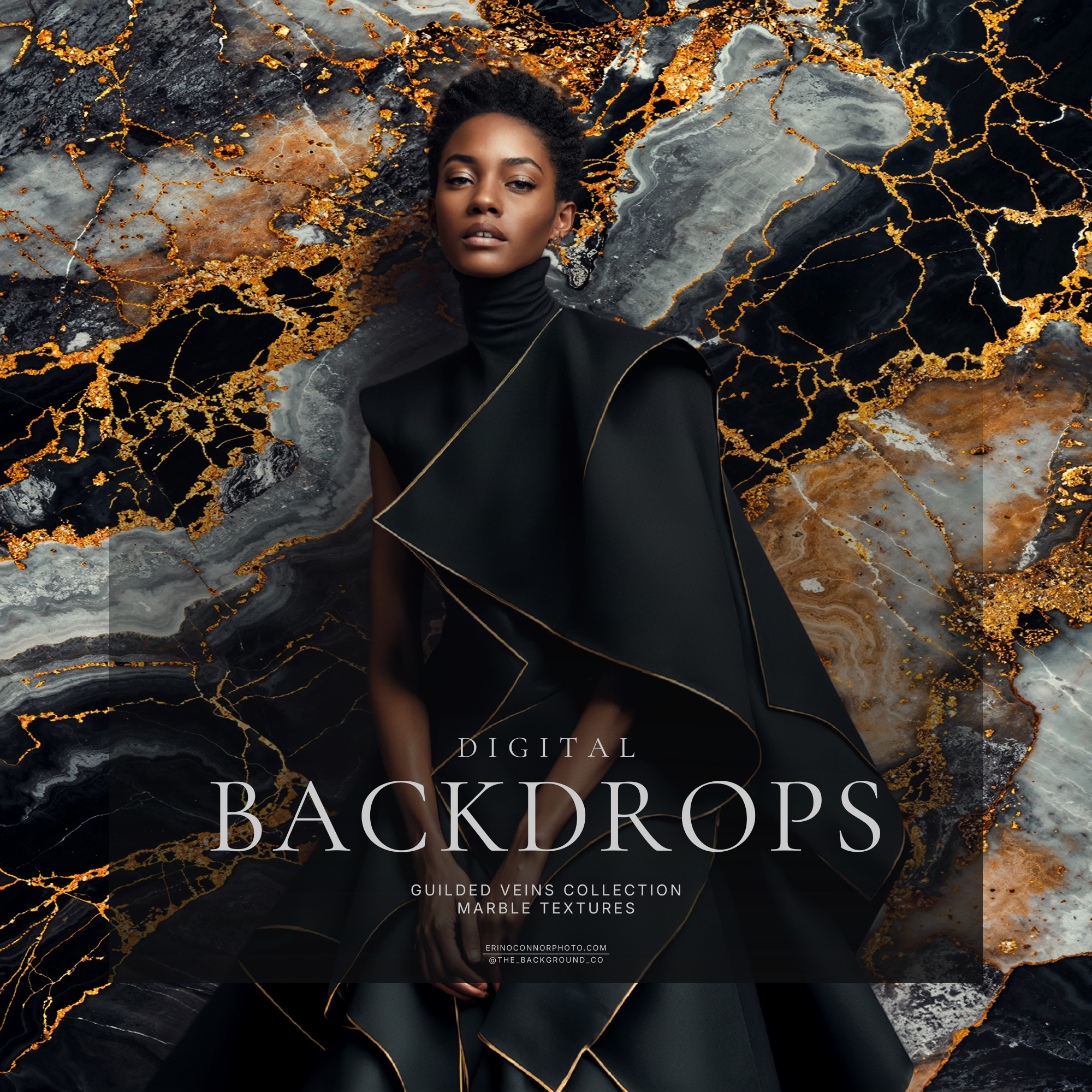 Marble Textures: Gilded Veins | Luxury Marble Digital Backgrounds Collection