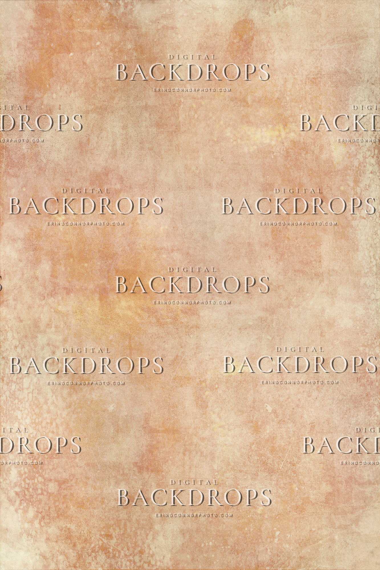 Apricot Cream digital canvas backdrop with warm peach and cream painterly texture and subtle floor sweep, seamless studio background for portraits, maternity, and fine art composites.