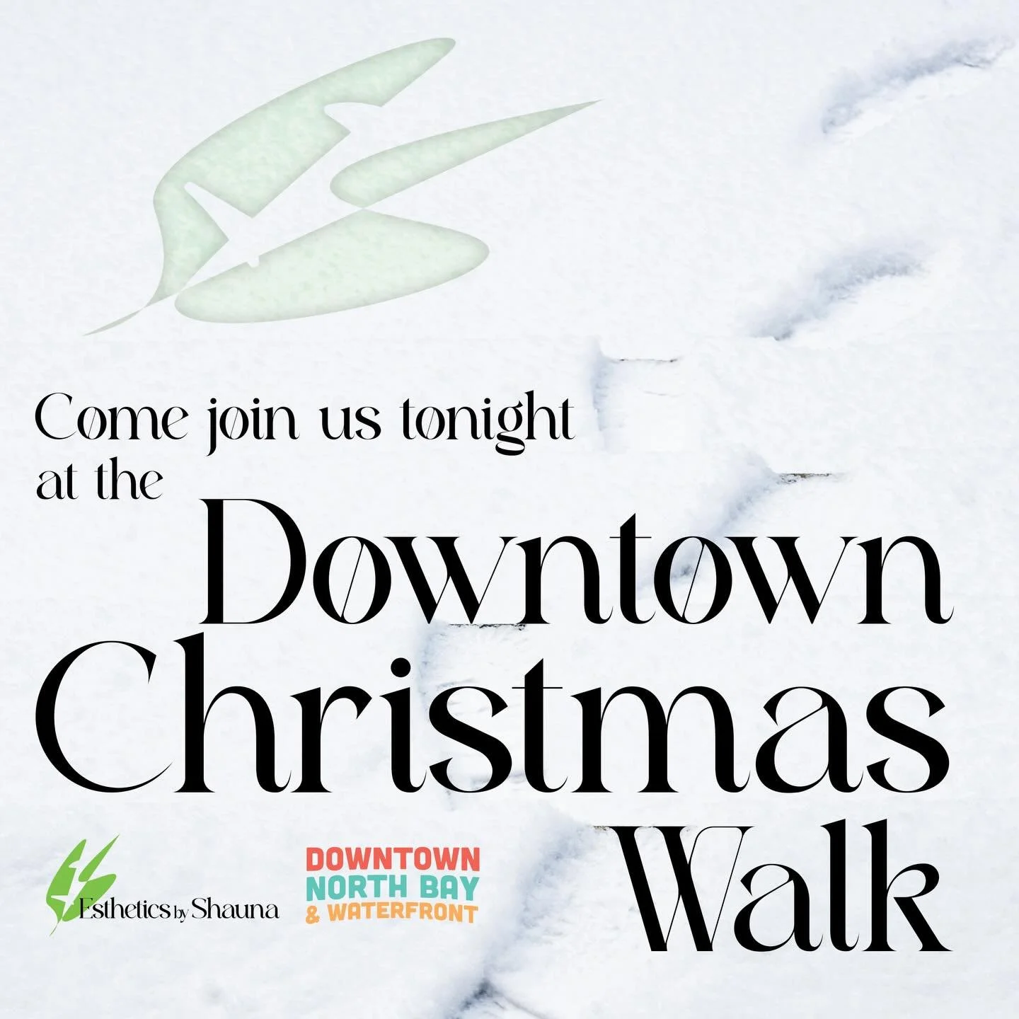 ✨🎄 Join us tonight! 🎄✨

Come see us at the North Bay Downtown Christmas Walk! Stop by, say hi- and while you're enjoying the holiday magic- don't forget to pick up some products from Bushbalm, Revive7, and Gift Cards! 
See you there! ❄️💚
 
#northb
