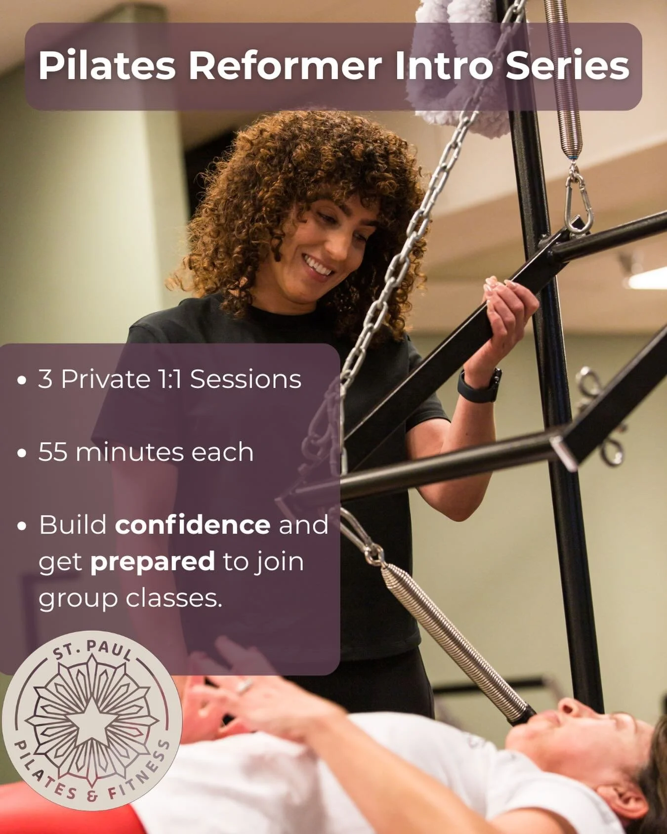 Ready, set, Pilates!✨ Prepare for group classes and start building strength for life! Book your Intro Series today (link in bio) #stpaulpilates #stpaulfitness