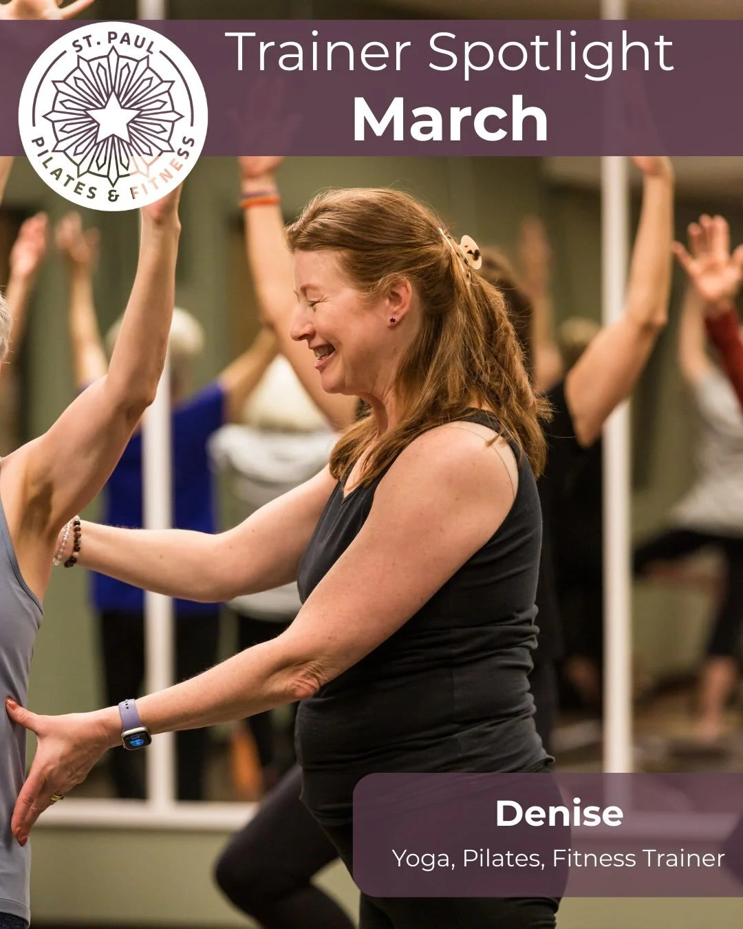 Meet our #trainerofthemonth, the incredible Denise! Her classes are a perfect blend of joy, expertise, and flow. We're grateful to have you on our team! Thank you, Denise! We 💗 you! #stpaulpilates #stpaulyoga #stpaulfitness