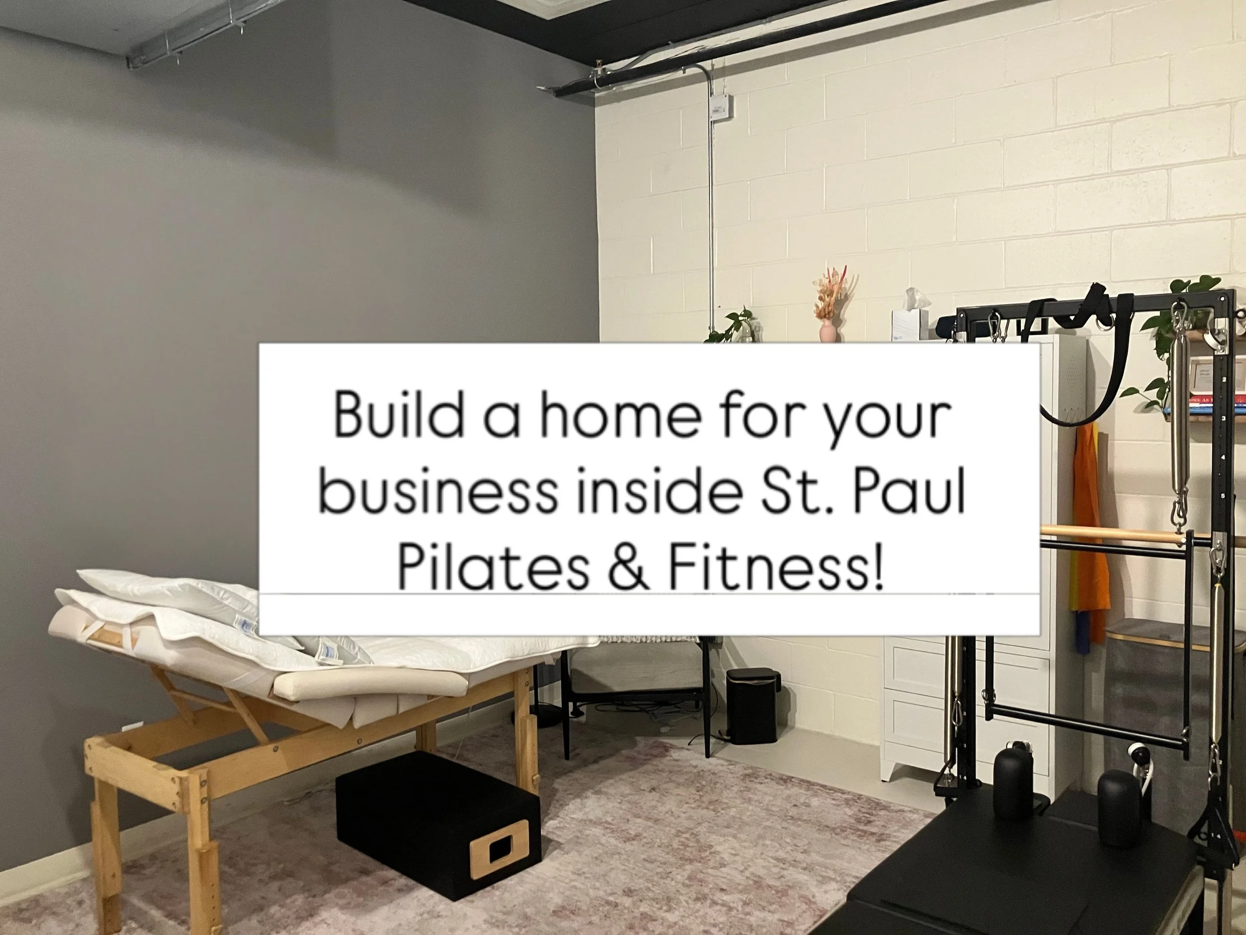 A space for the work you love doing. ✨

We have a private 185 sq. ft. room available November 1 inside St. Paul Pilates &amp; Fitness, and we&rsquo;re looking for an independent movement professional who will feel at home here.

Think physical therap