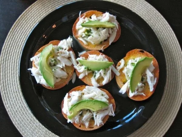 Crab & Avocado Crostini