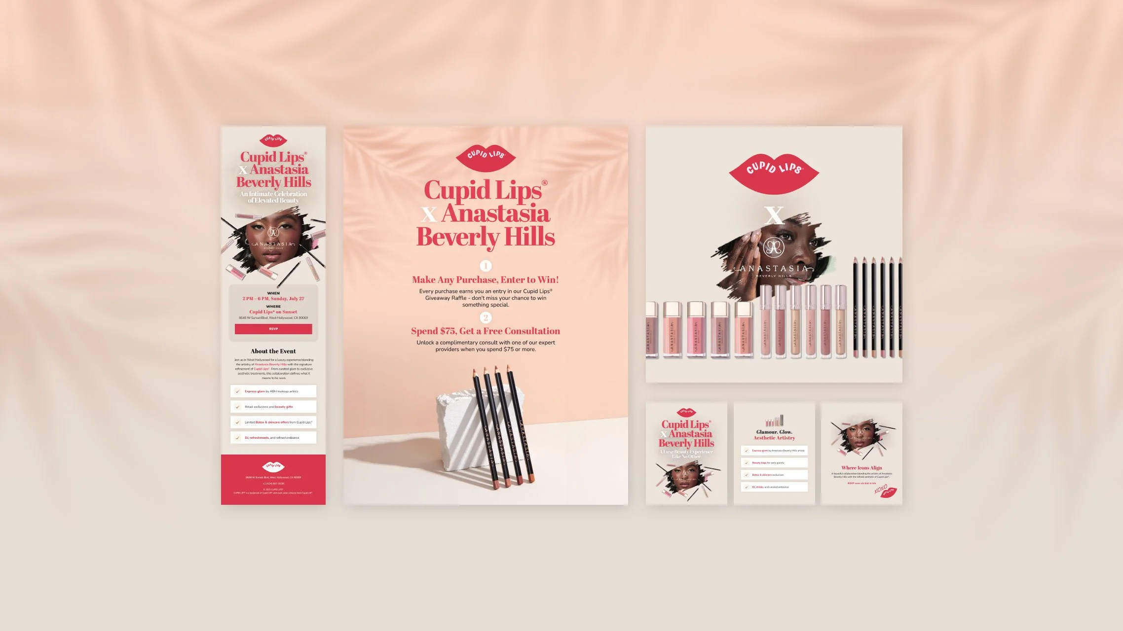 Cupid Lips® x Anastasia Beverly Hills Marketing Campaign