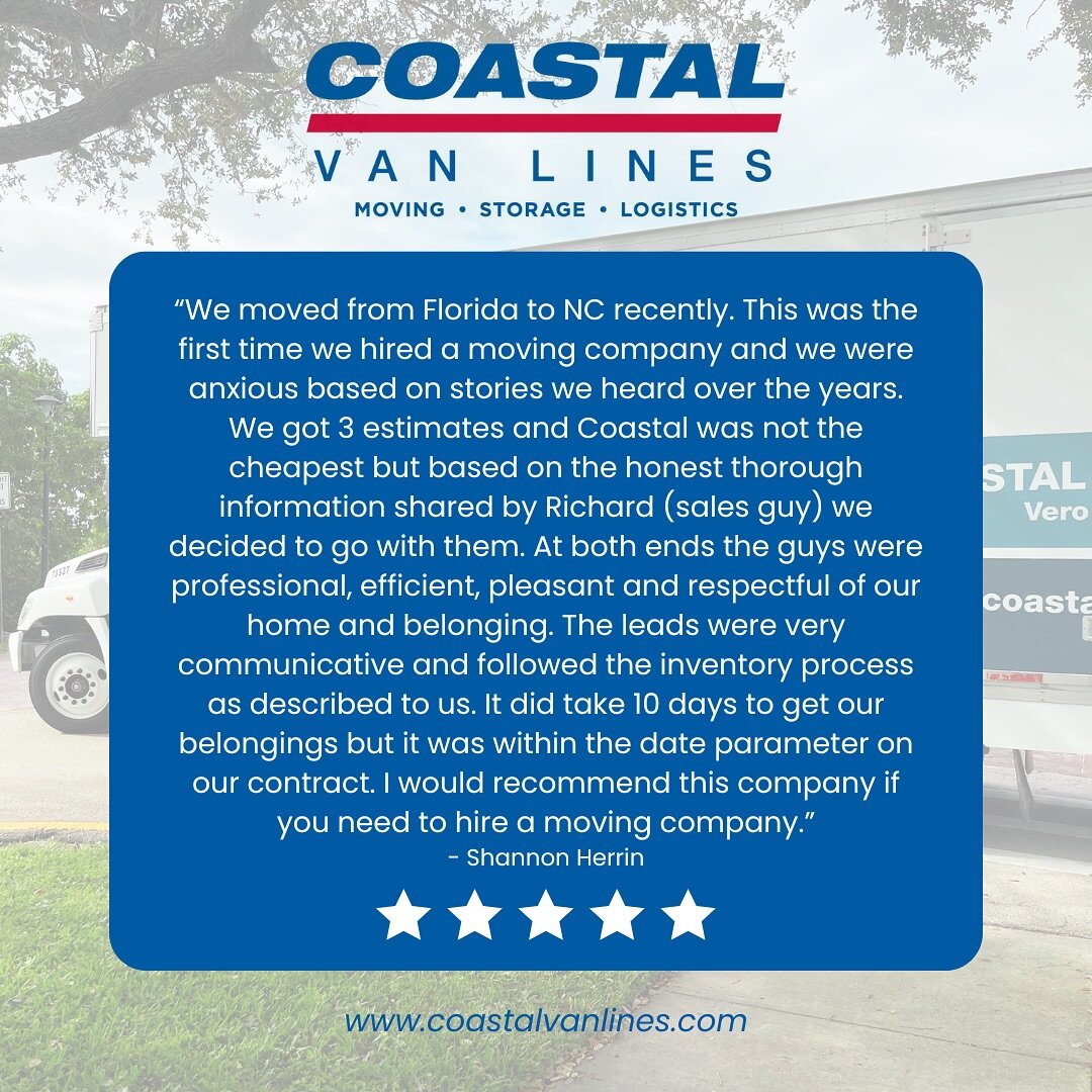another successful, stress-free move = another happy client 👏🏼✨🚛📦

#stressfreemoving #movingday #movingcompany #verobeach #indianriver