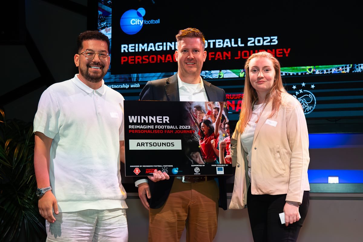 Artsounds wins the international innovation competition, Reimagine Football 2023