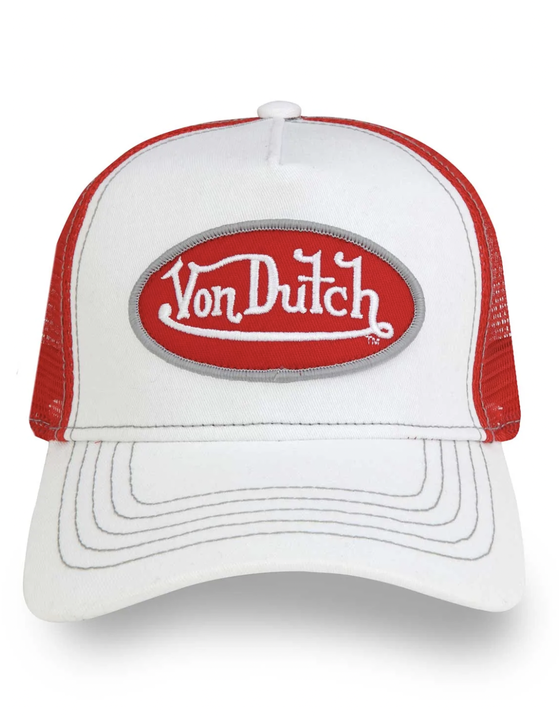 WHITE & RED TRUCKER