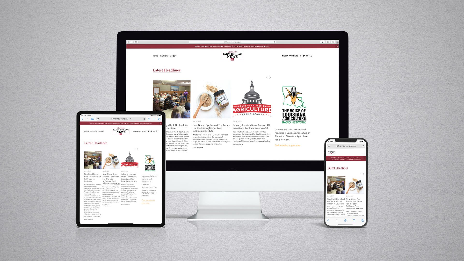 Louisiana Farm Bureau News Brand Identity