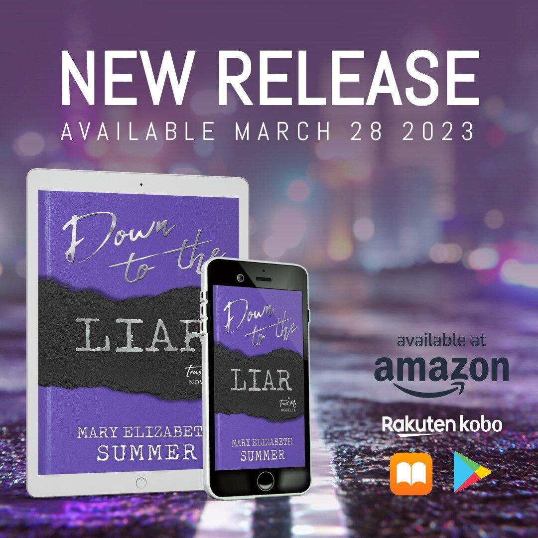 It's release time again! This time for book two in the Trust Me series, Down to the Liar. (link in bio)

Julep Dupree is a lot of things&ndash;fixer, grifter, master of disguise. But one thing she isn't is okay. Dealing with the emotional aftermath o