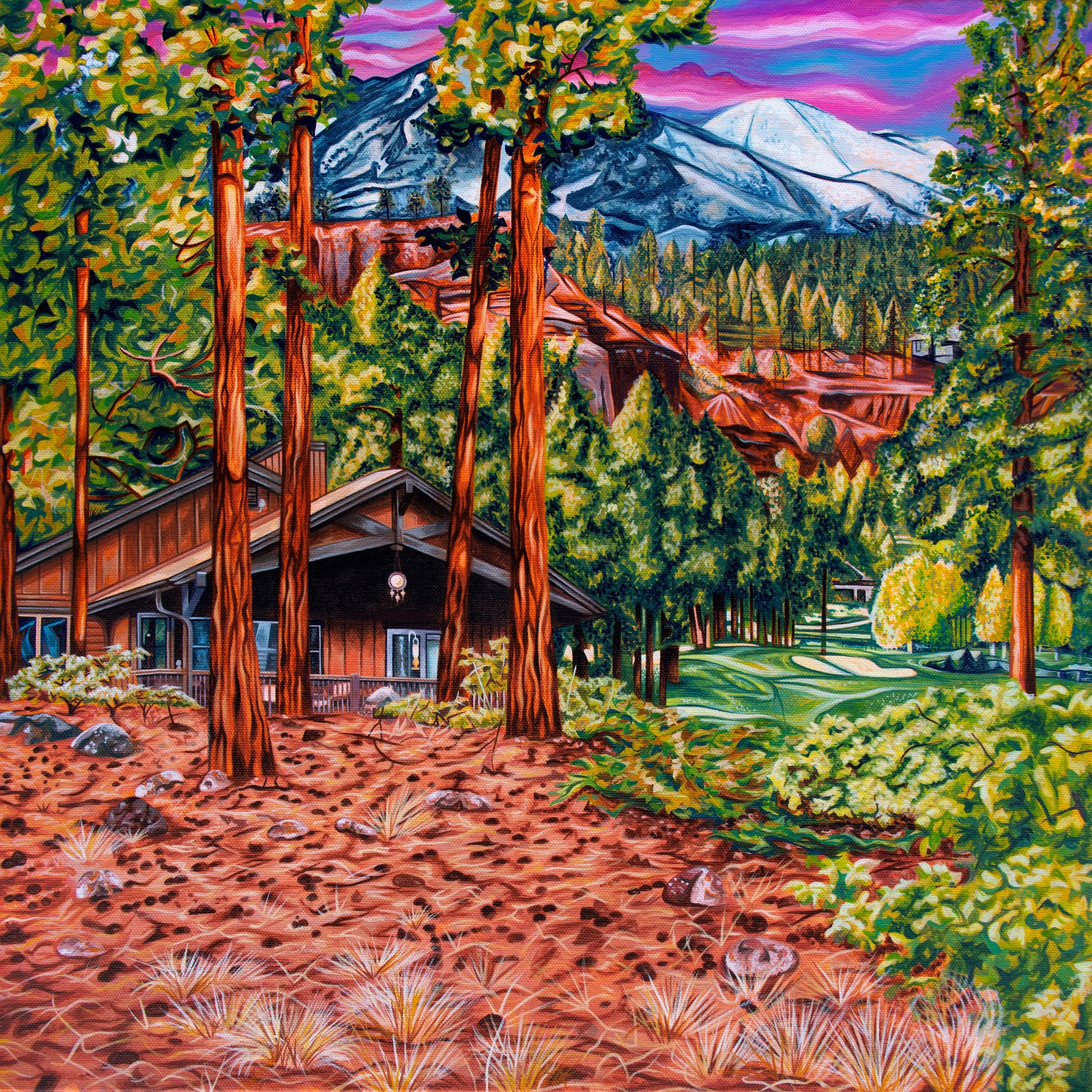"Flagstaff" Acrylic on Canvas, 20 in x 20 in, 2026