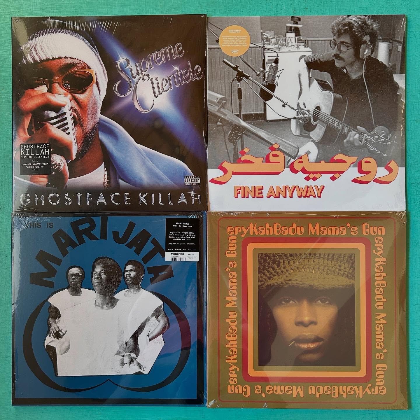 Slick batch o&rsquo; sealed LPs heading out at Slant. 😎