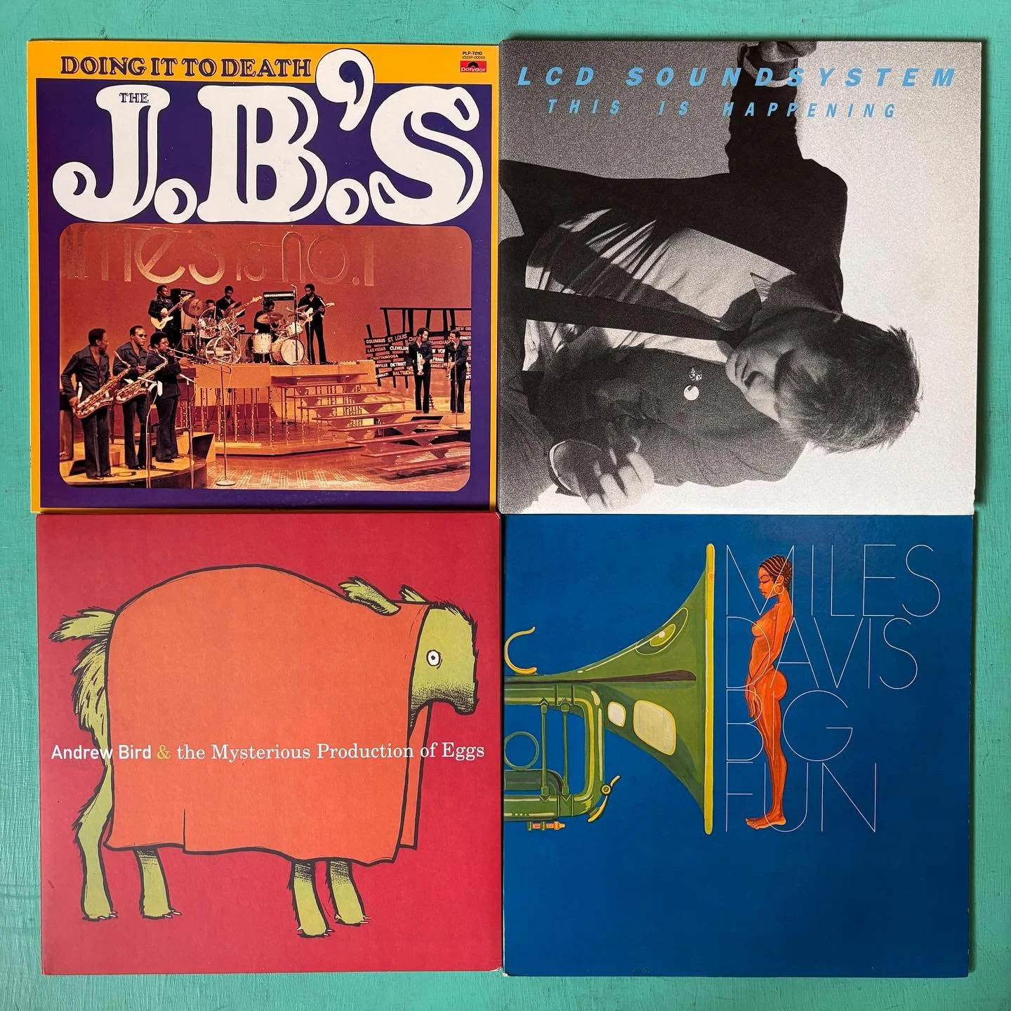 a dozen random used LPs heading out today