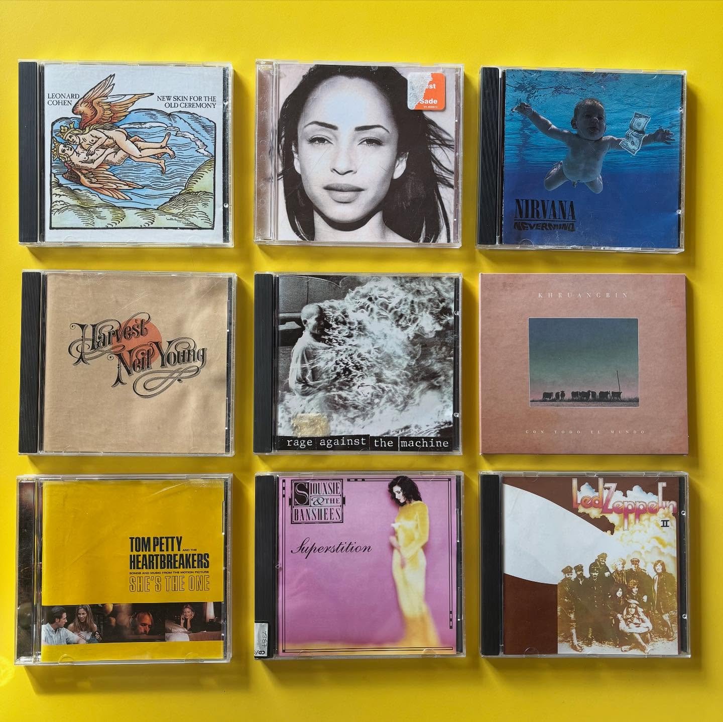 Epic blast of CDs for our slantinators on this cozy Sunday 🦦💿🍁🪾🥸