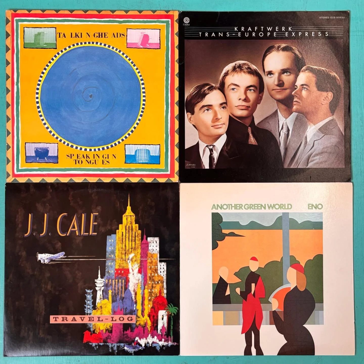 Small sample of some of the used LPs hitting the floor today.