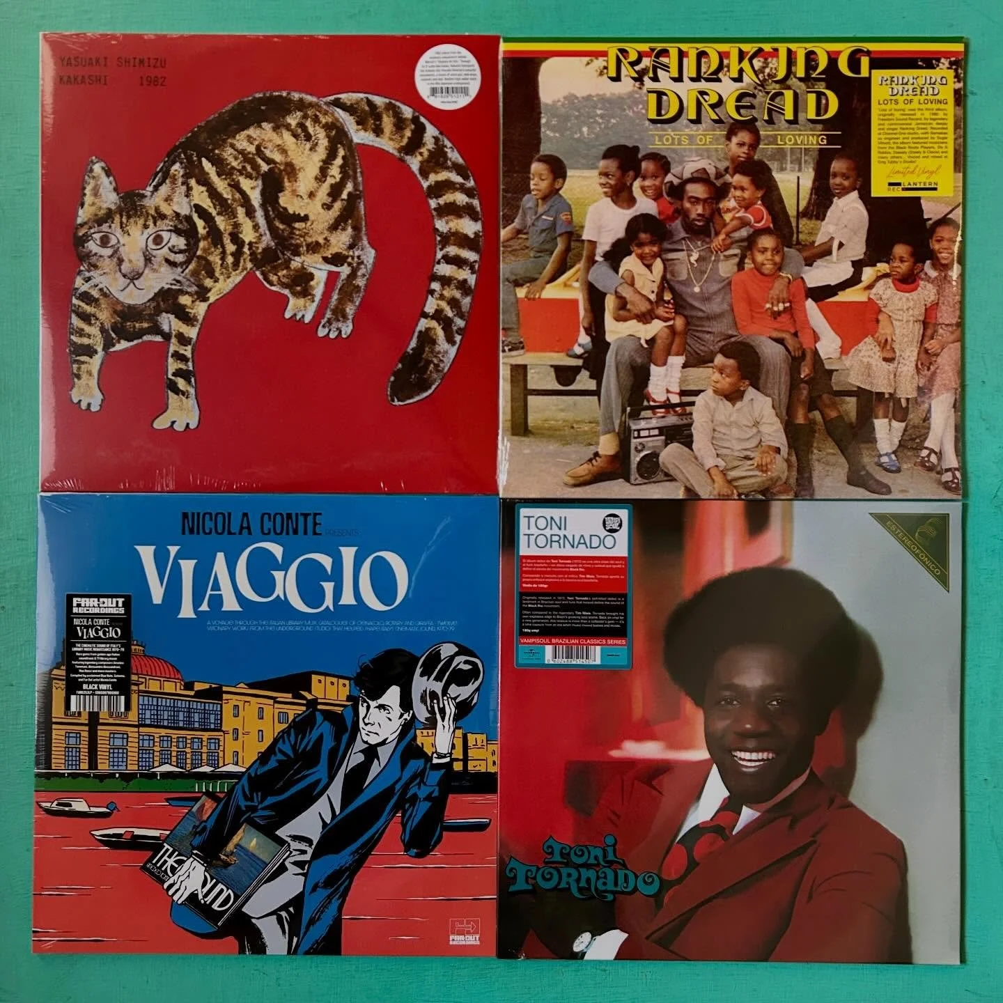 Particularly cool &amp; eccentric batch of sealed LPs headed out at Slant. 🤓