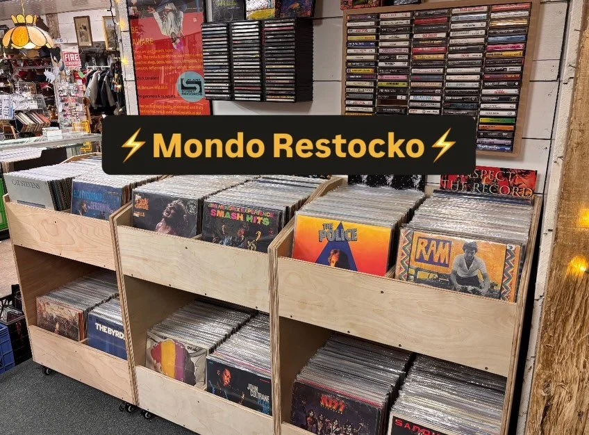 Nice &amp; serious restock of LPs, CDs, &amp; books just dropped @montanaantiquemall 🤓⚡️🤓