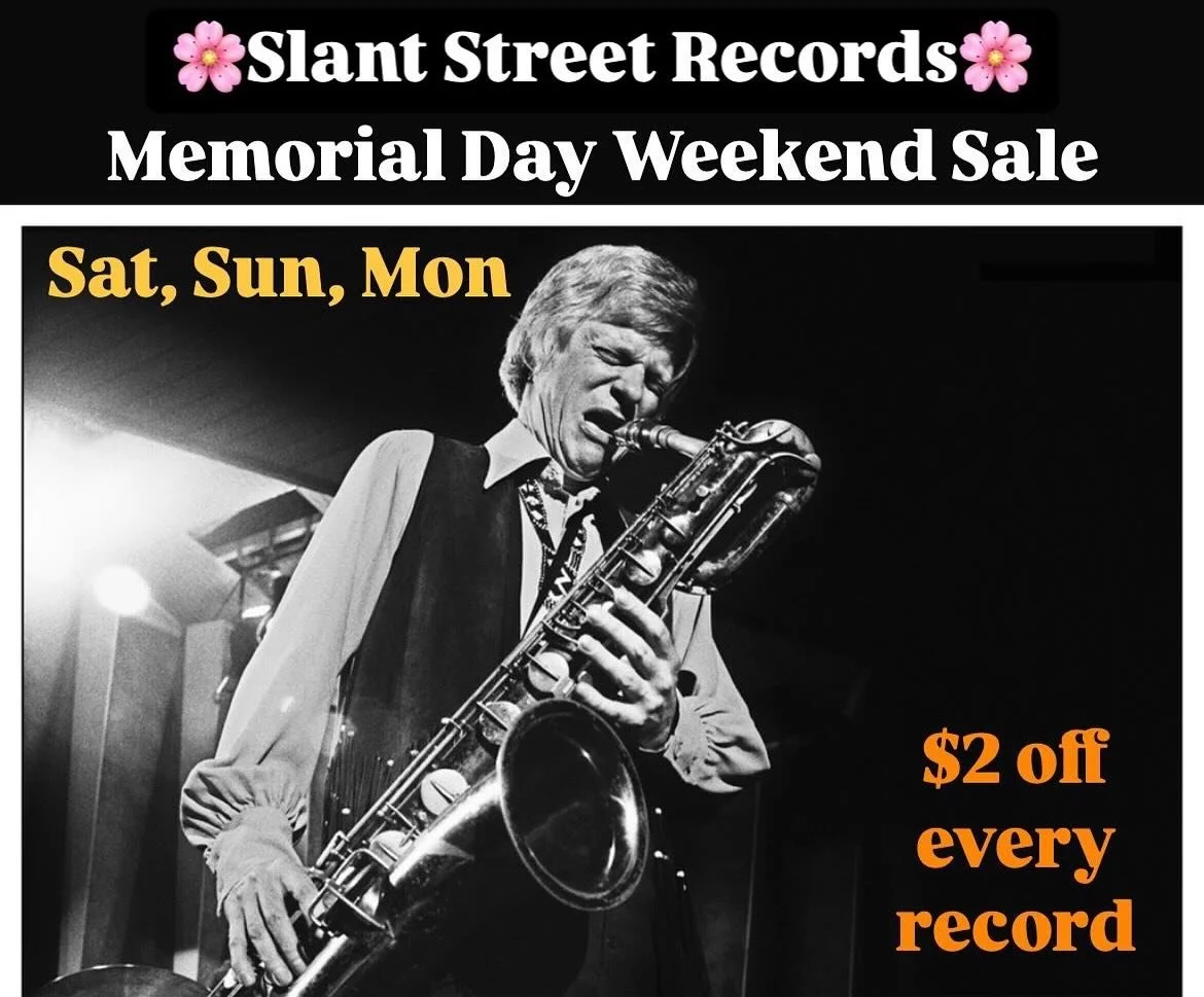 Hey Alright OK! $2 off every record at Slant this Memorial Day Weekend. 🌻😎🌻