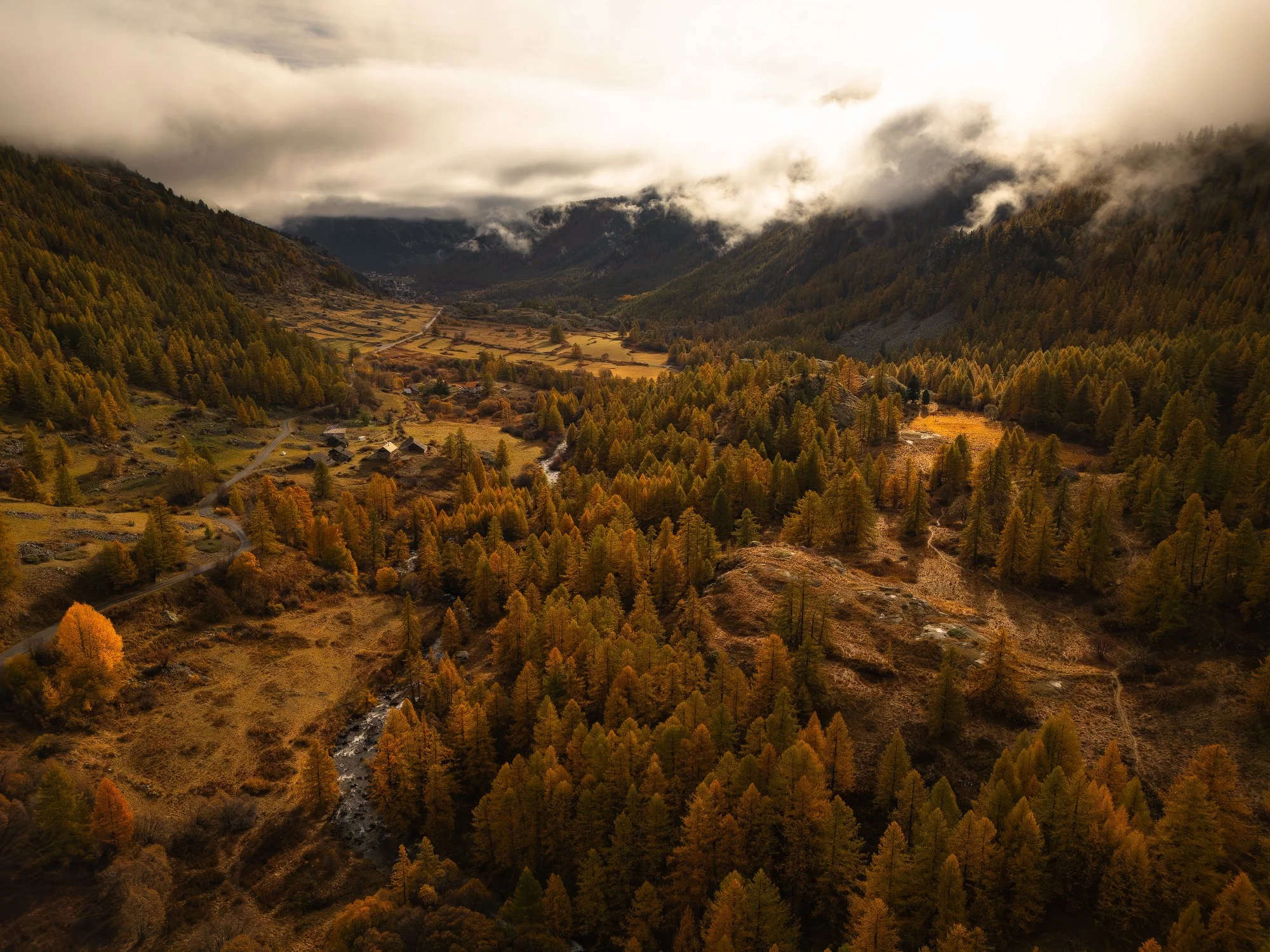 Lumière sur la vallée d'or