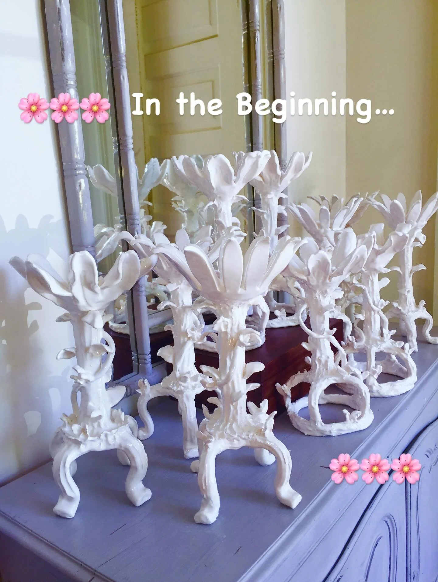 First batch of candleholders 🤩🌸&hellip; 
a long, long time ago!
