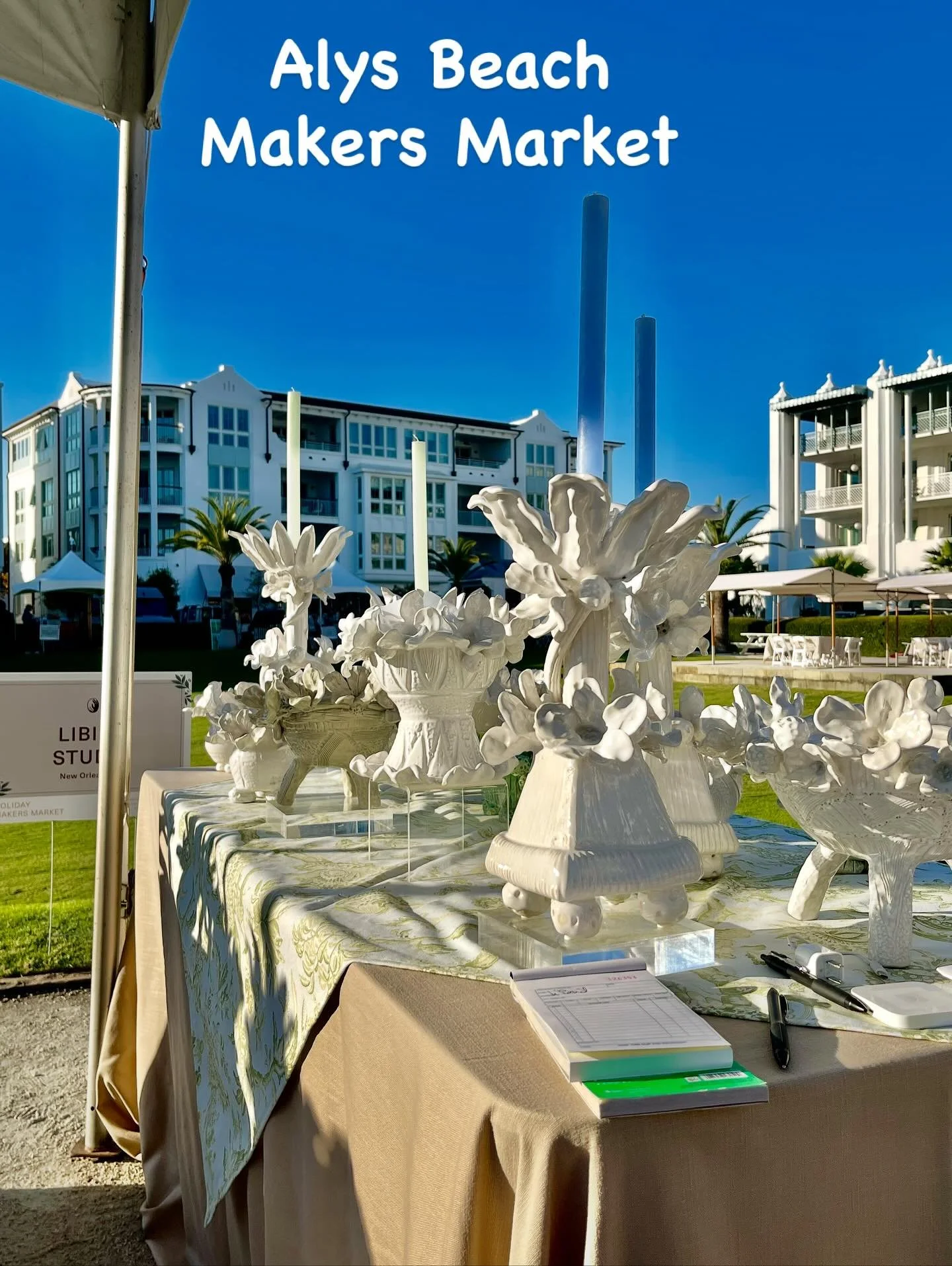 The weather couldn&rsquo;t be any more beautiful for the Alys Beach, Makers Market @alysbeach