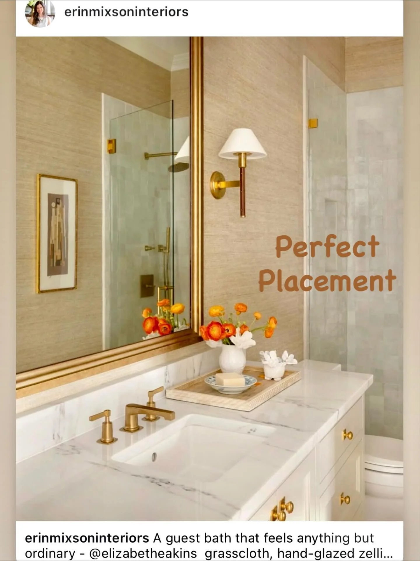 Perfect Placement in this Lovely Bathroom🌸. Splish Splash💦