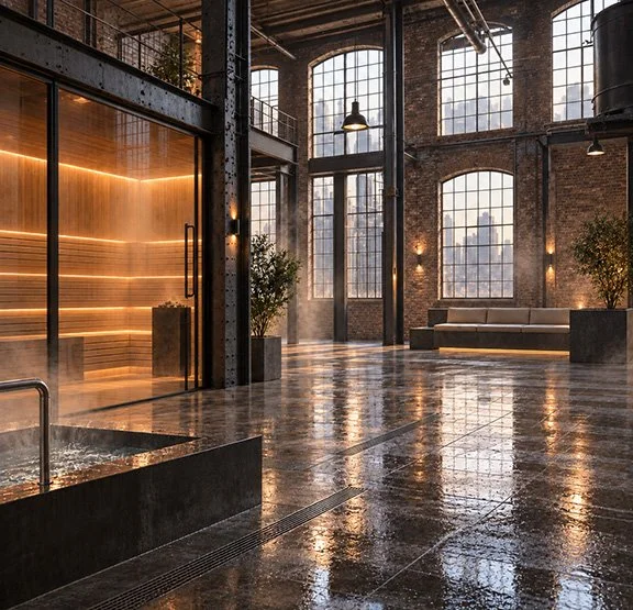 The Bathhouse Boom Runs on Old Factories