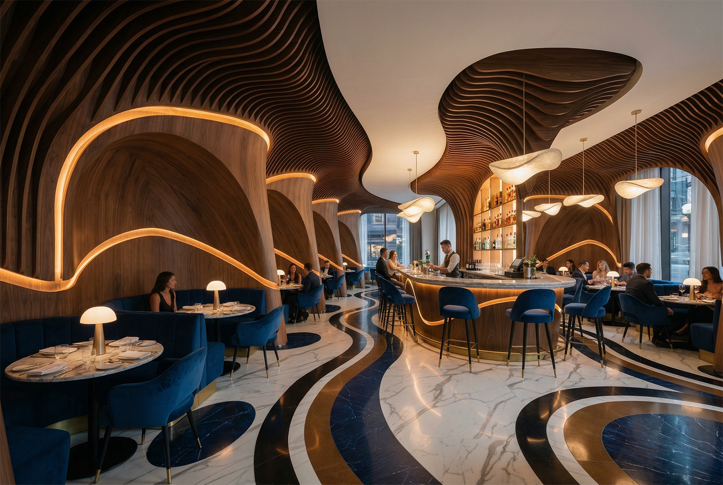Parametric Restaurant Design NYC