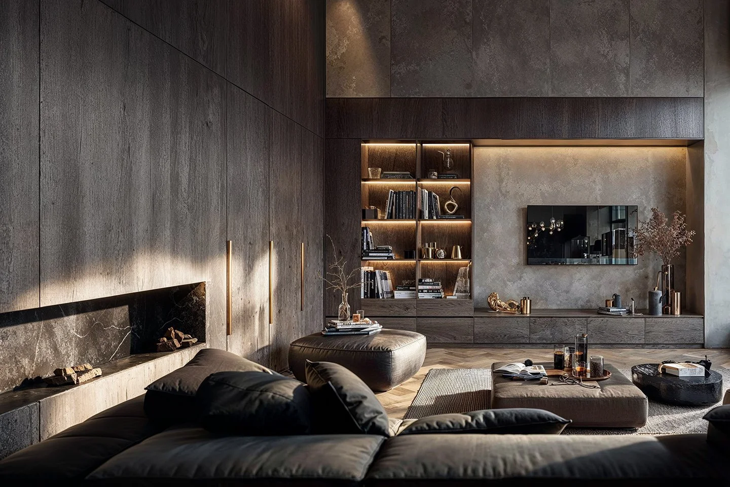 Concept 8 Modern Living Room Renovation in NYC