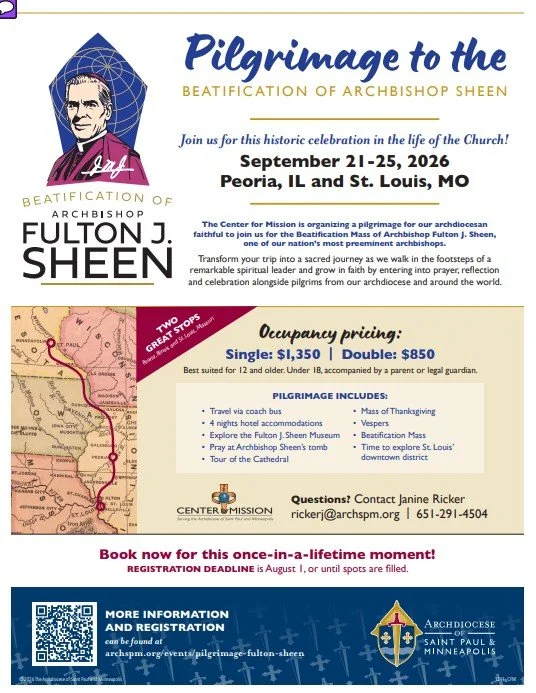 Pilgrimage to the Beatification of Archbishop Sheen.