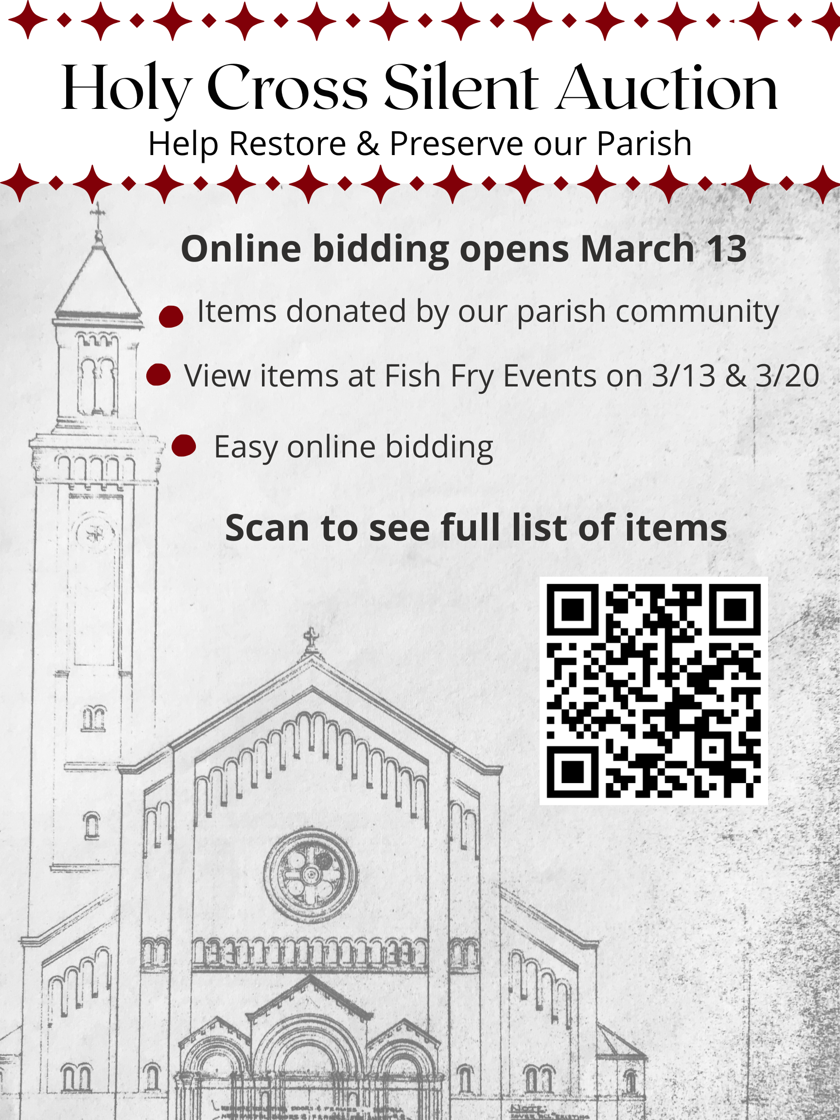 Holy Cross Silent Auction