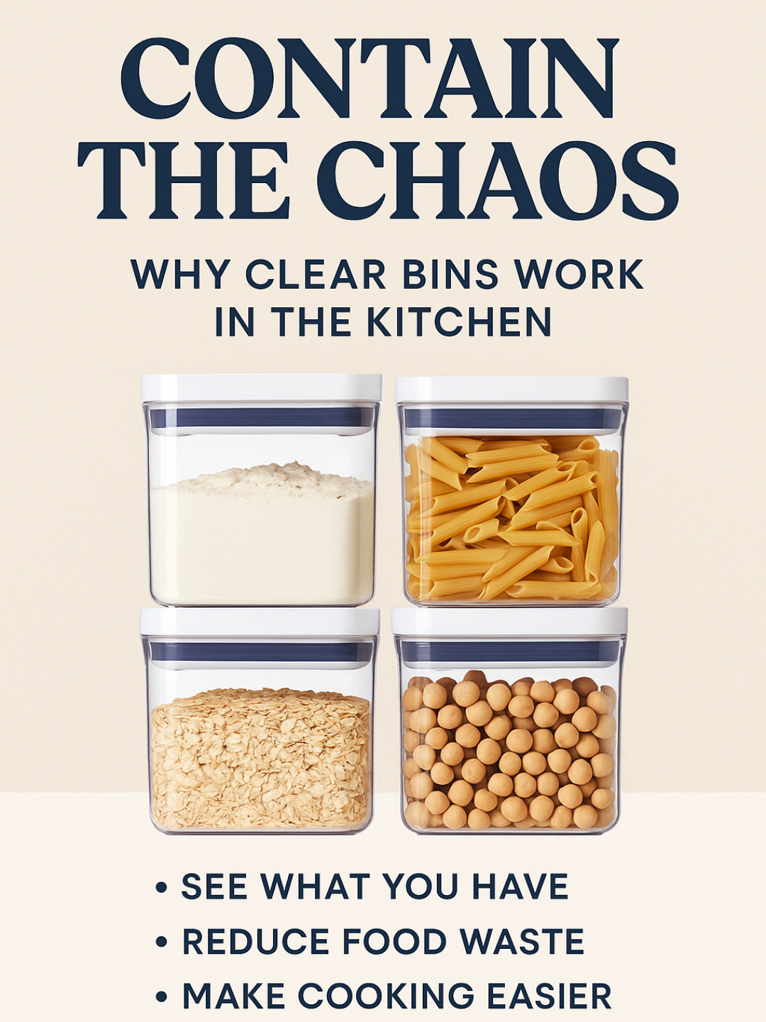 How Clear Bins Help You Stay Organized &amp; Stop Overbuying