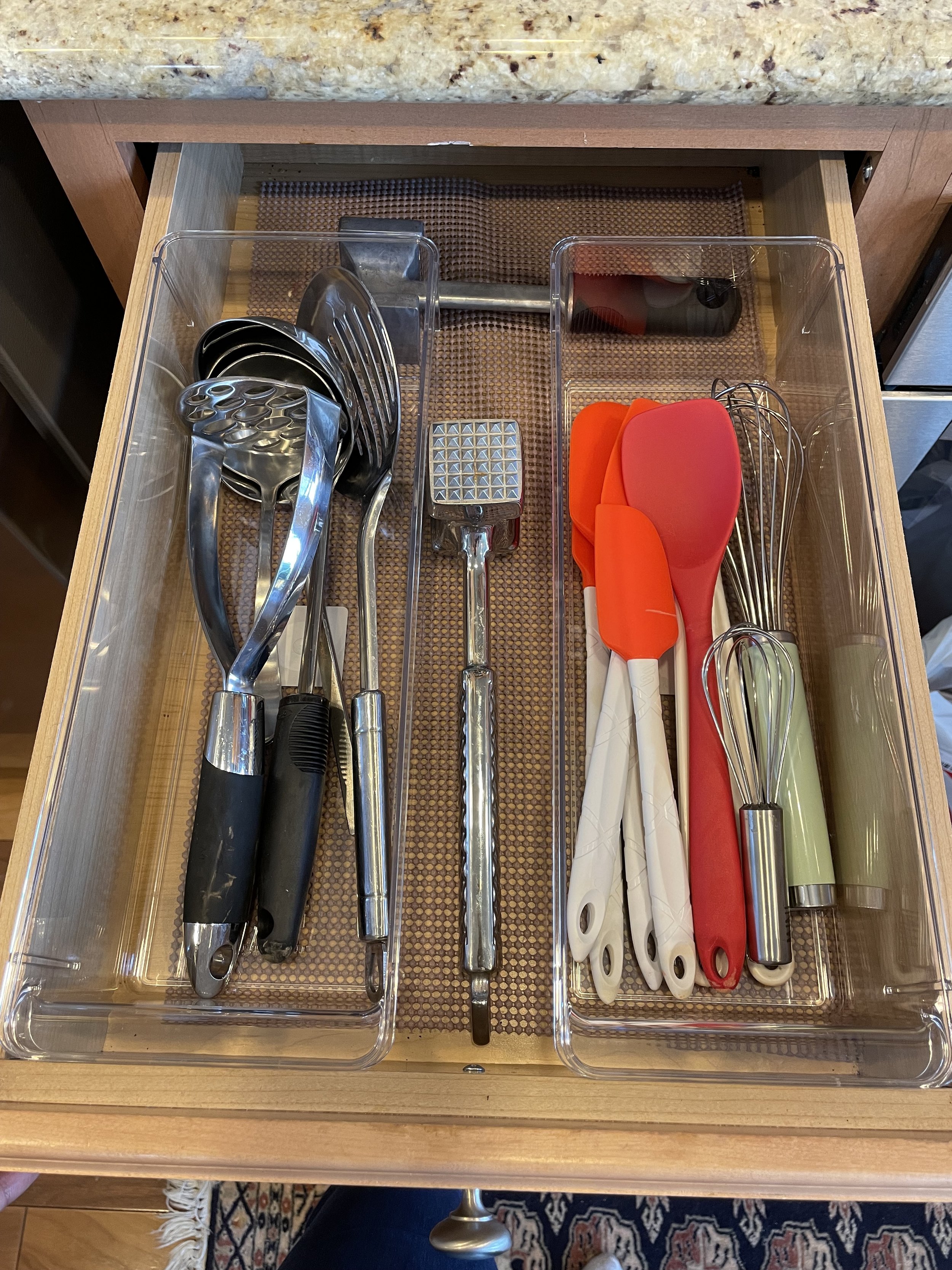Organized kitchen utensil drawer 