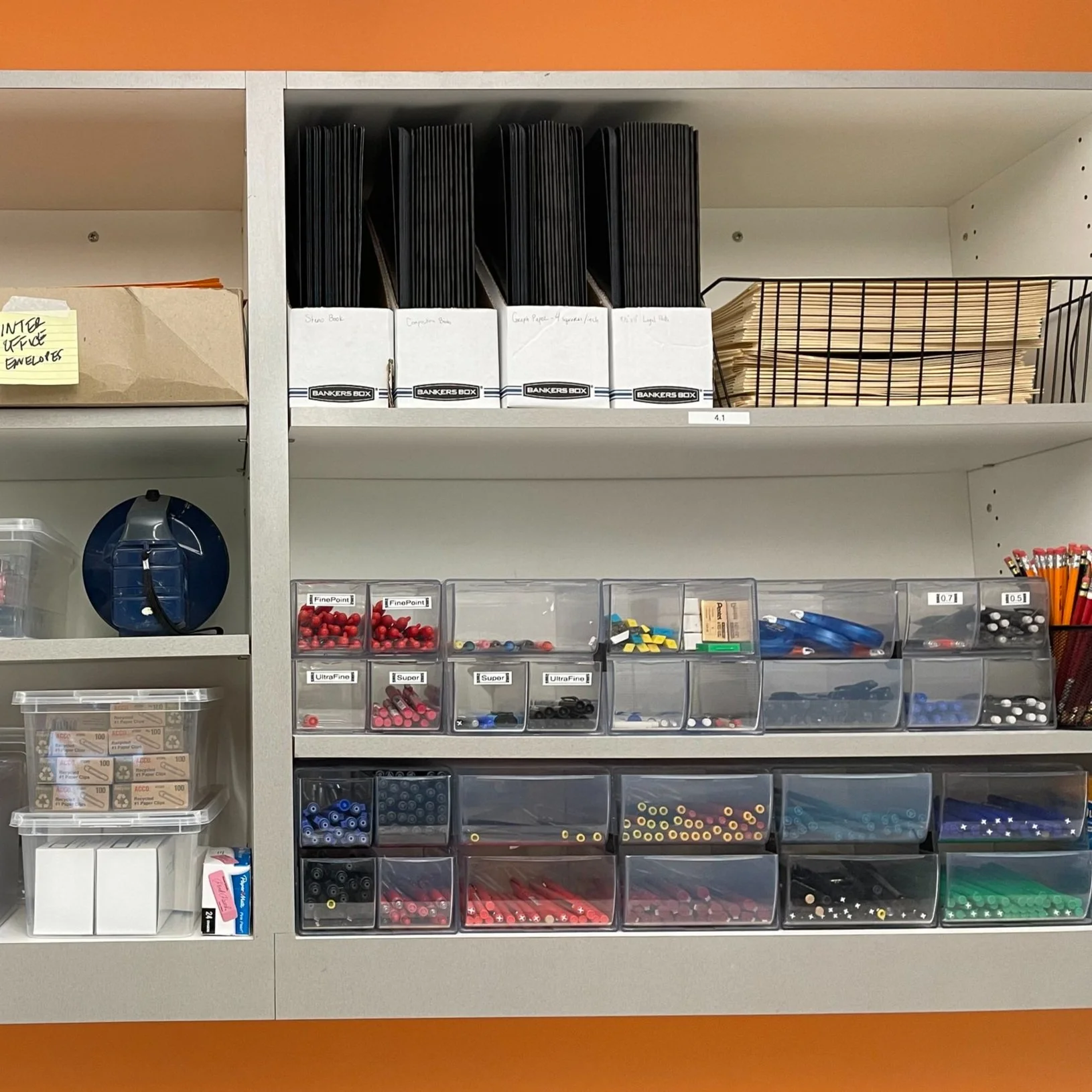 Organized Office Supplies