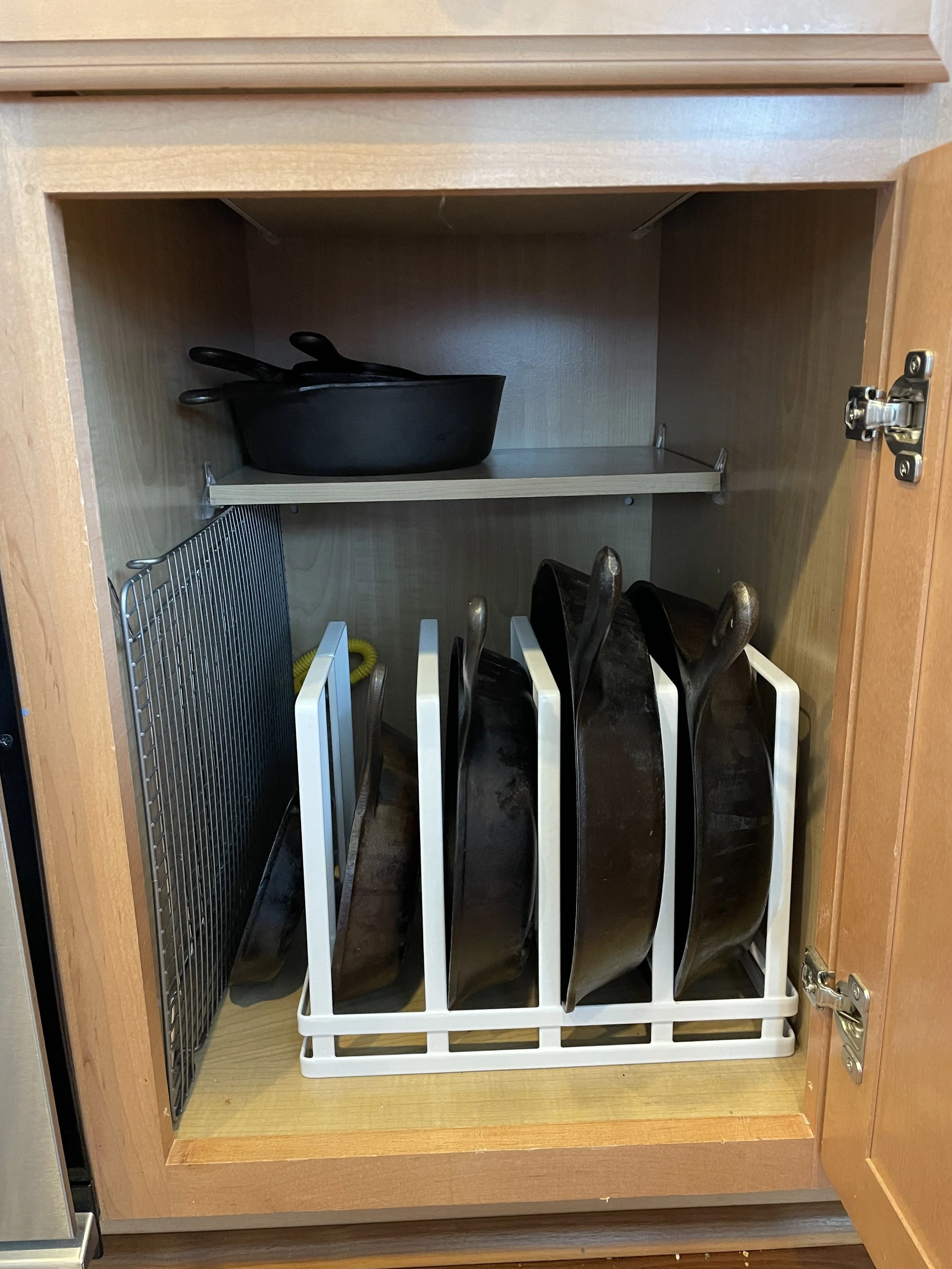 Organized Cast Iron Pans 