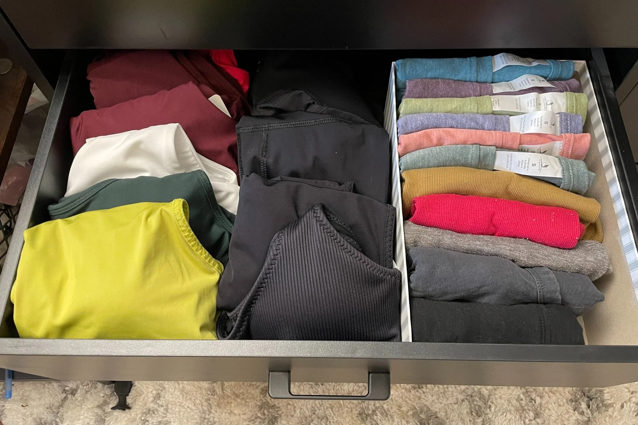 Organized drawers